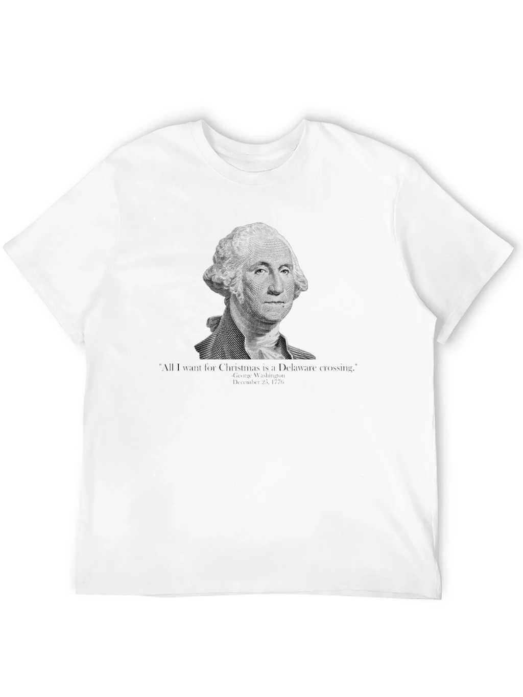 George Washington Delaware Crossing Christmas T-Shirt
