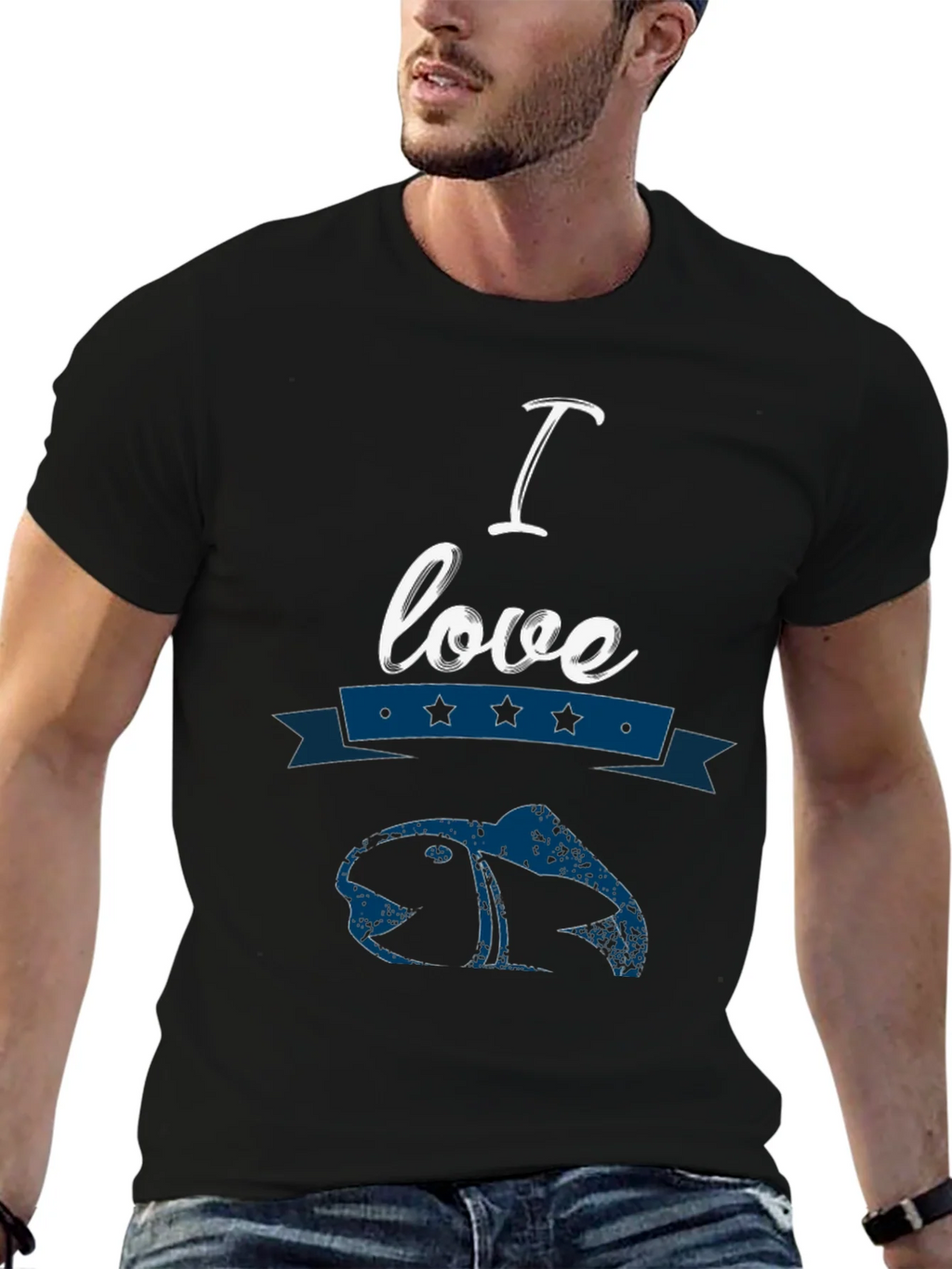 I Love Fishing T-Shirt Novelty Angler Tee