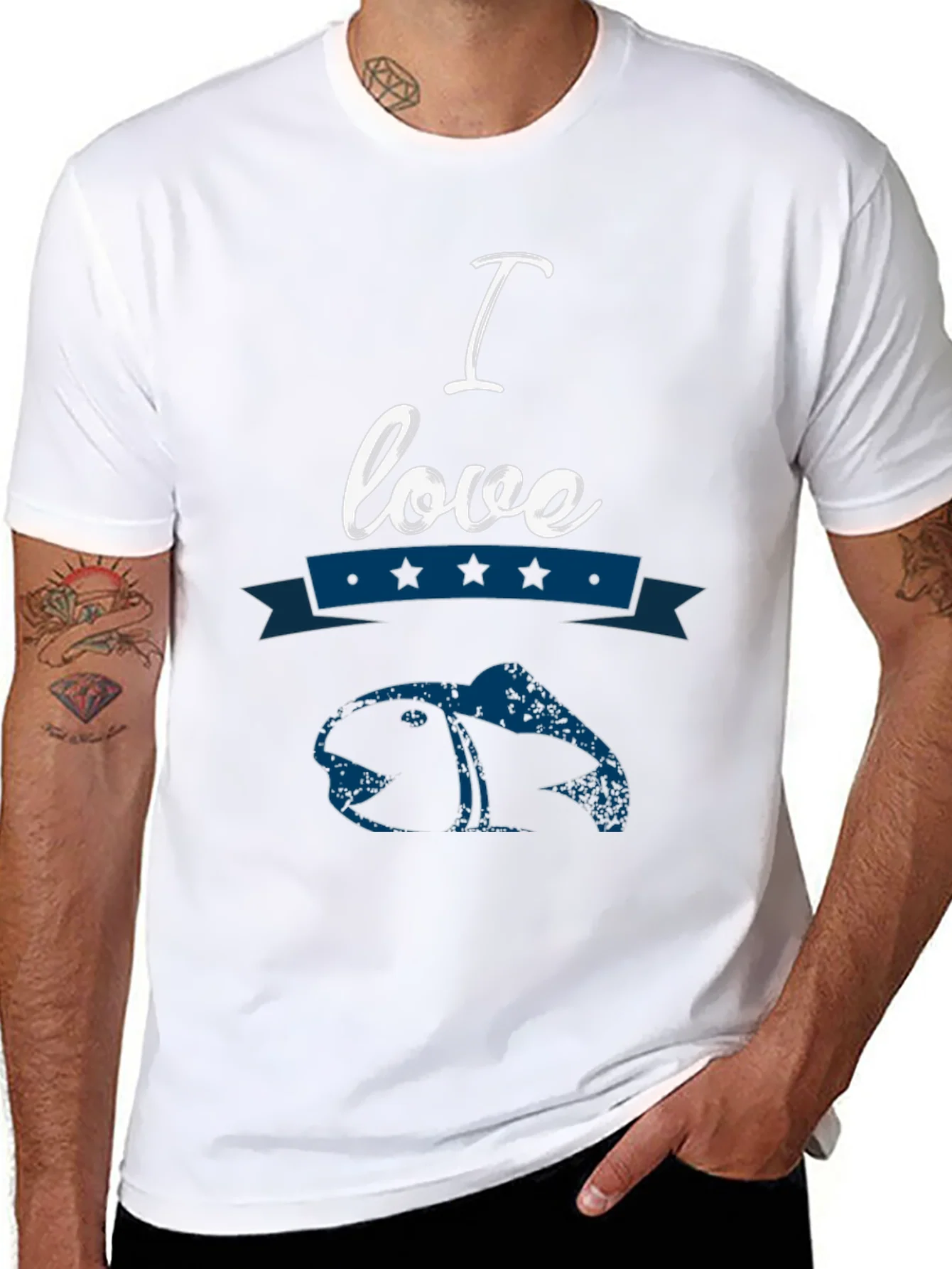 I Love Fishing T-Shirt Novelty Angler Tee