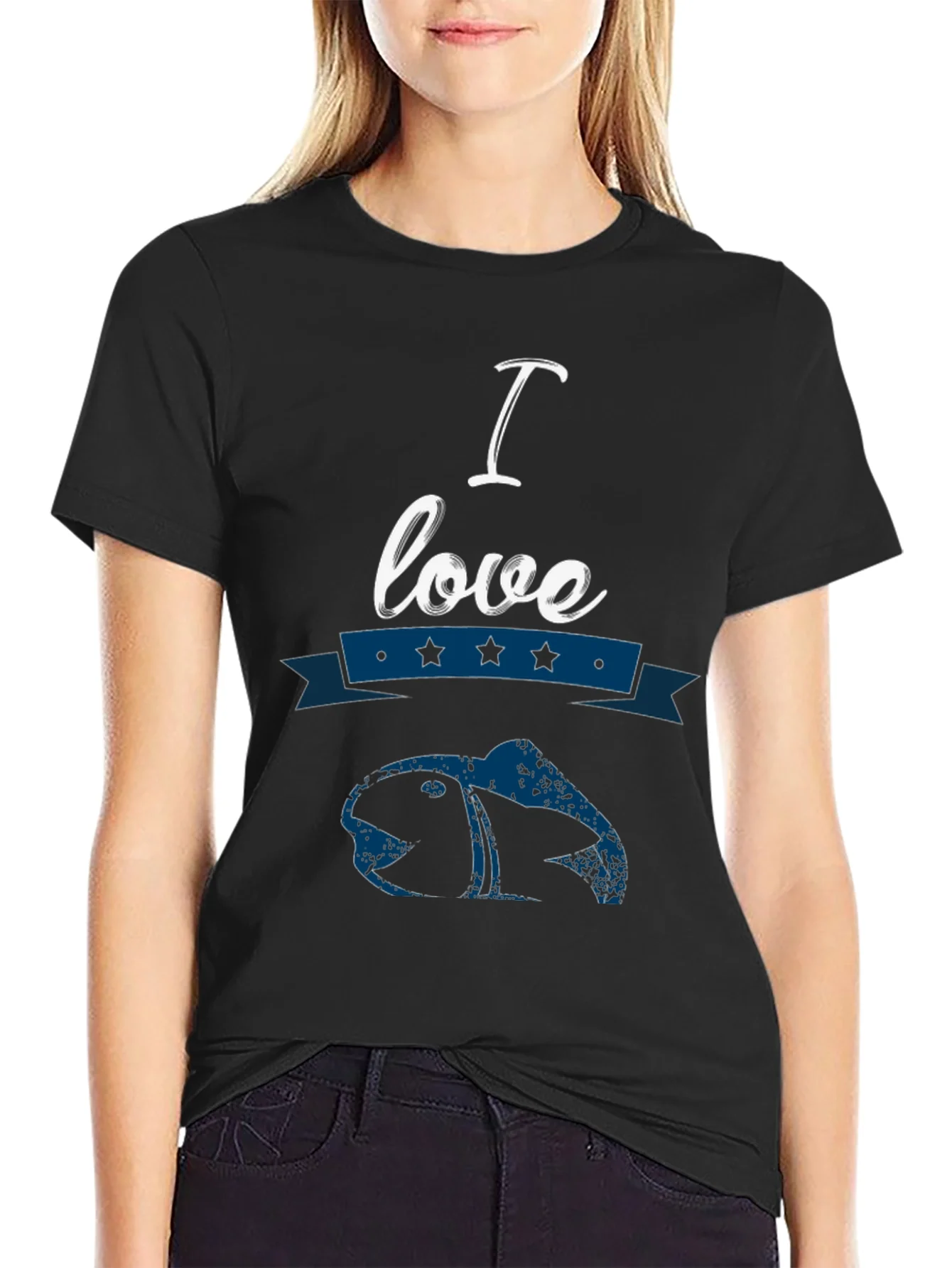 I Love Fishing T-Shirt Novelty Angler Tee