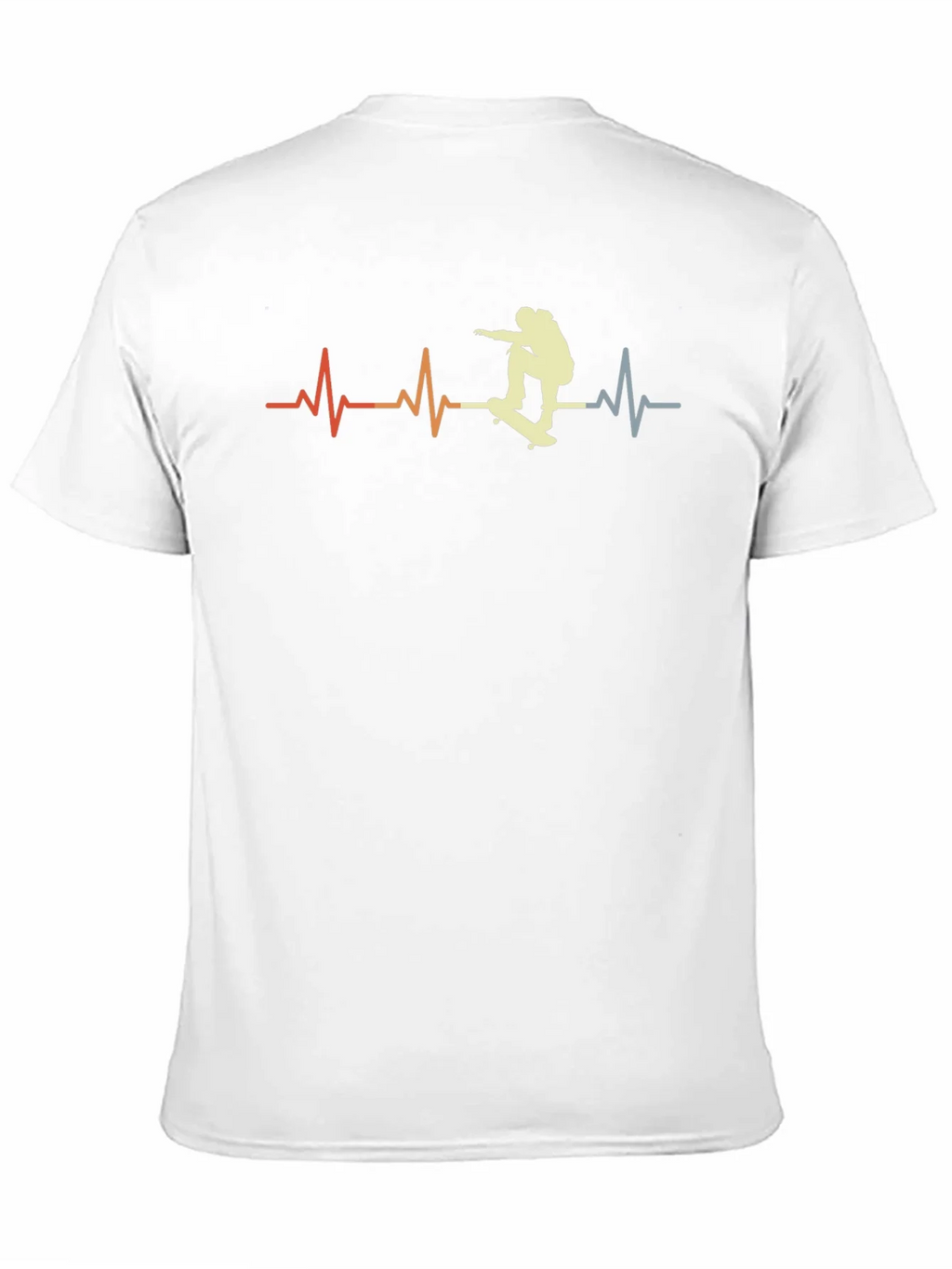 Skateboarding Heartbeat T-Shirt - Retro Style