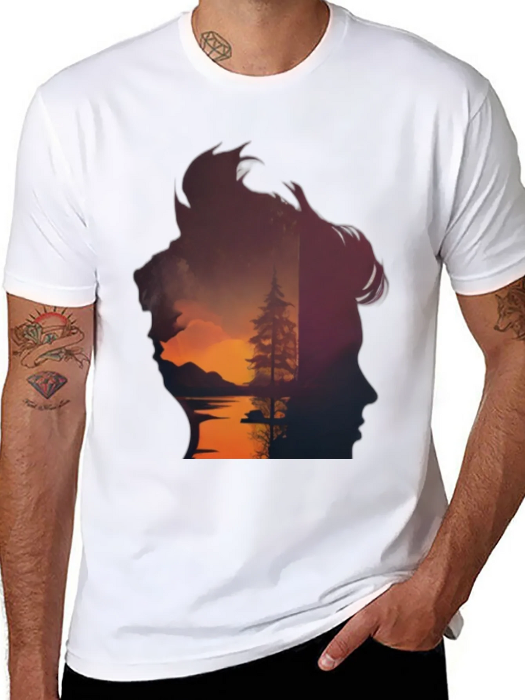Nature Silhouette Graphic Tee