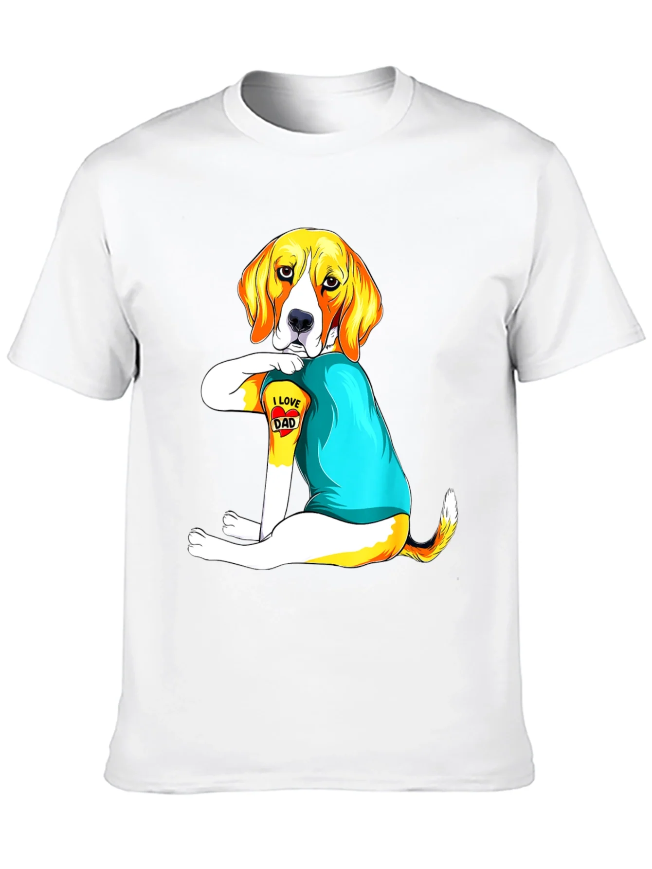 I Love Dad Dog T-Shirt