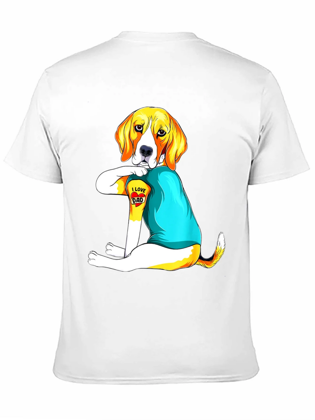 I Love Dad Dog T-Shirt