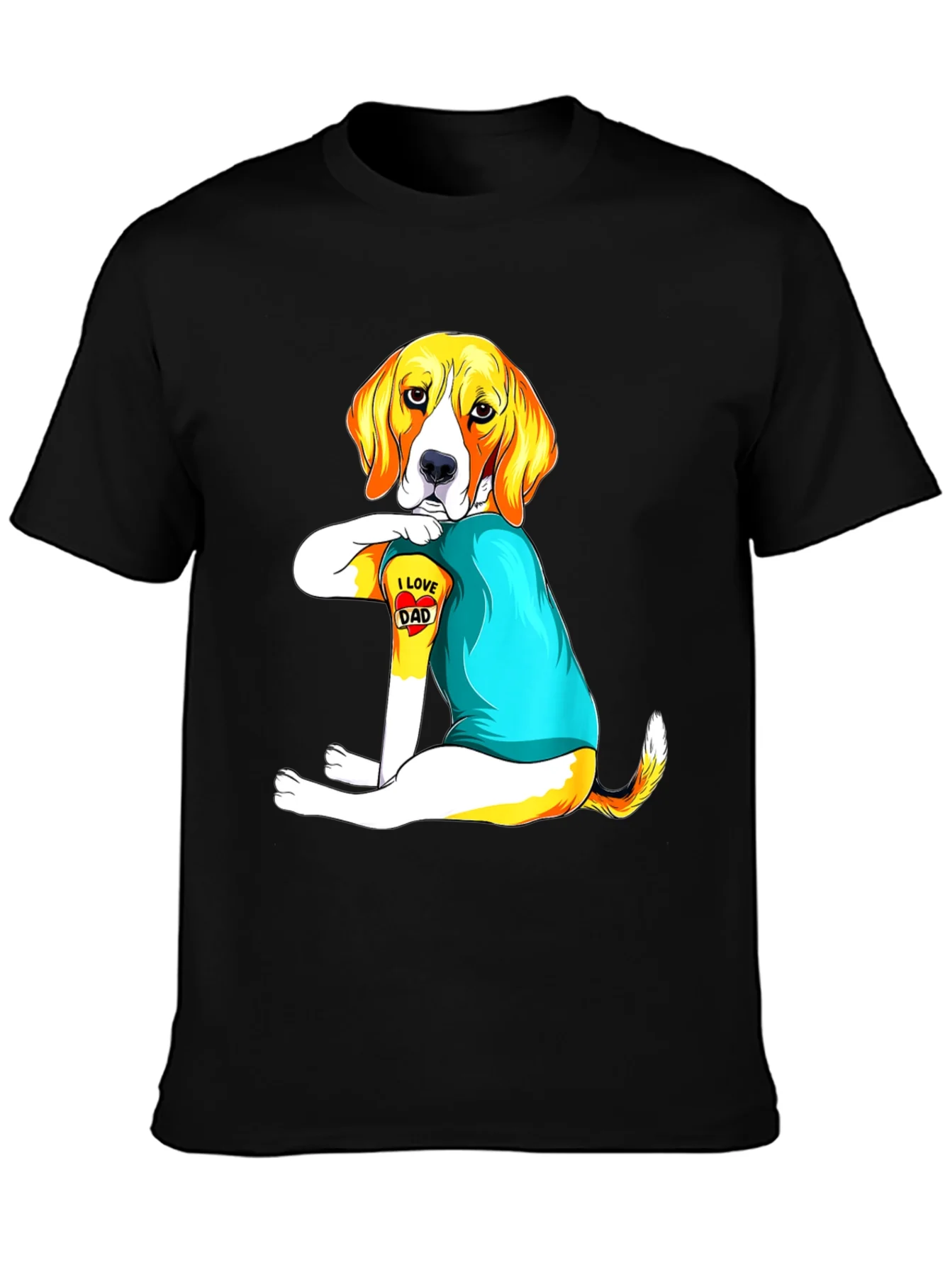 I Love Dad Dog T-Shirt