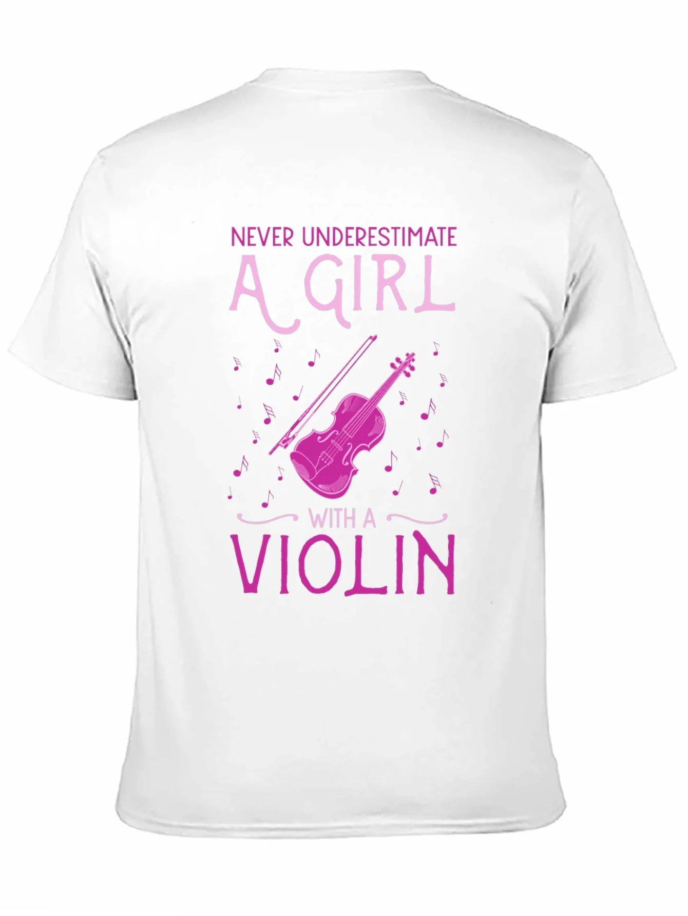 Never Underestimate A Girl With A Violin T-Shirt