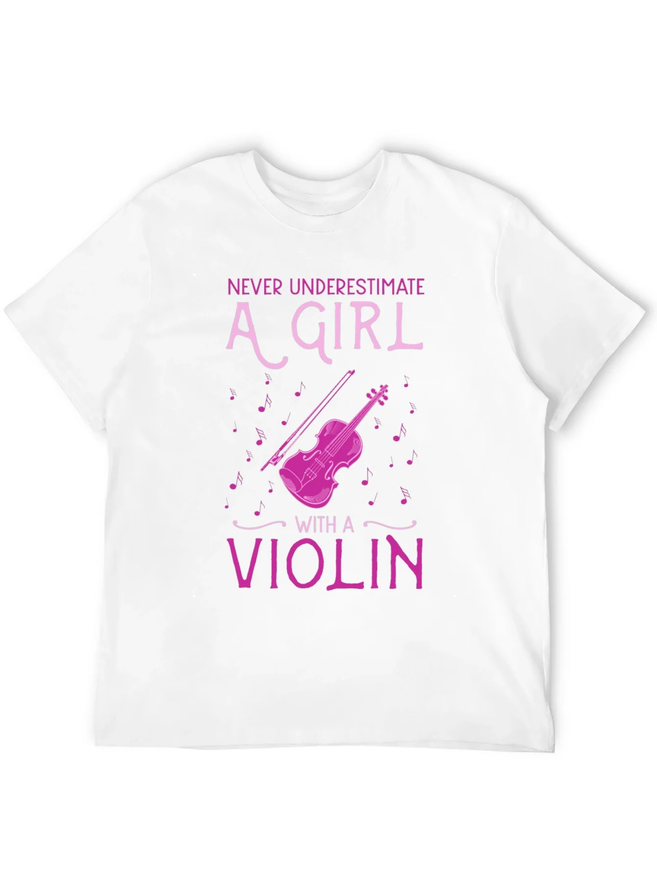 Never Underestimate A Girl With A Violin T-Shirt