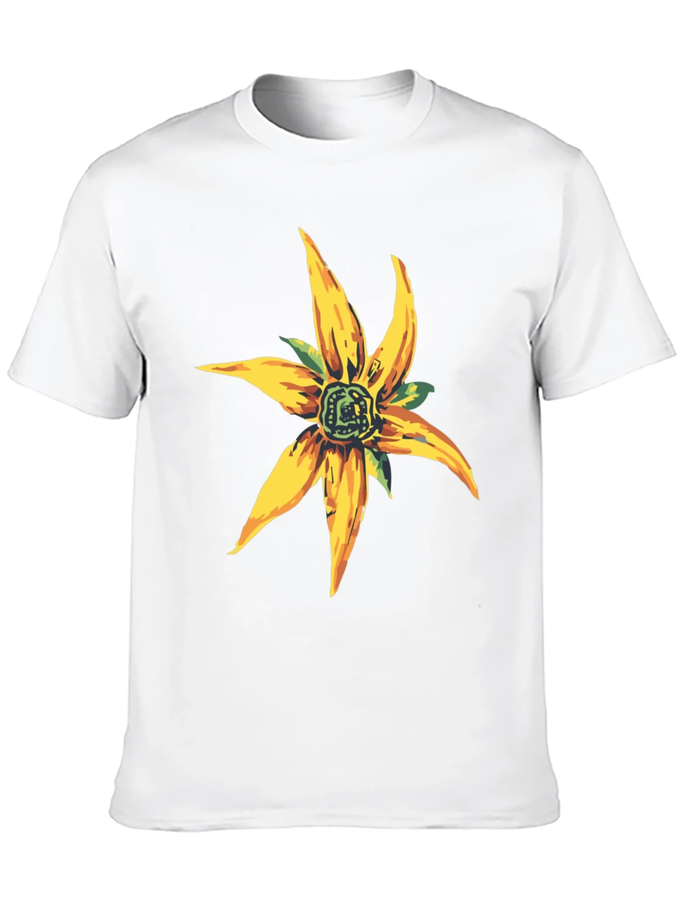 Floral Graphic Black T-Shirt - Casual Style