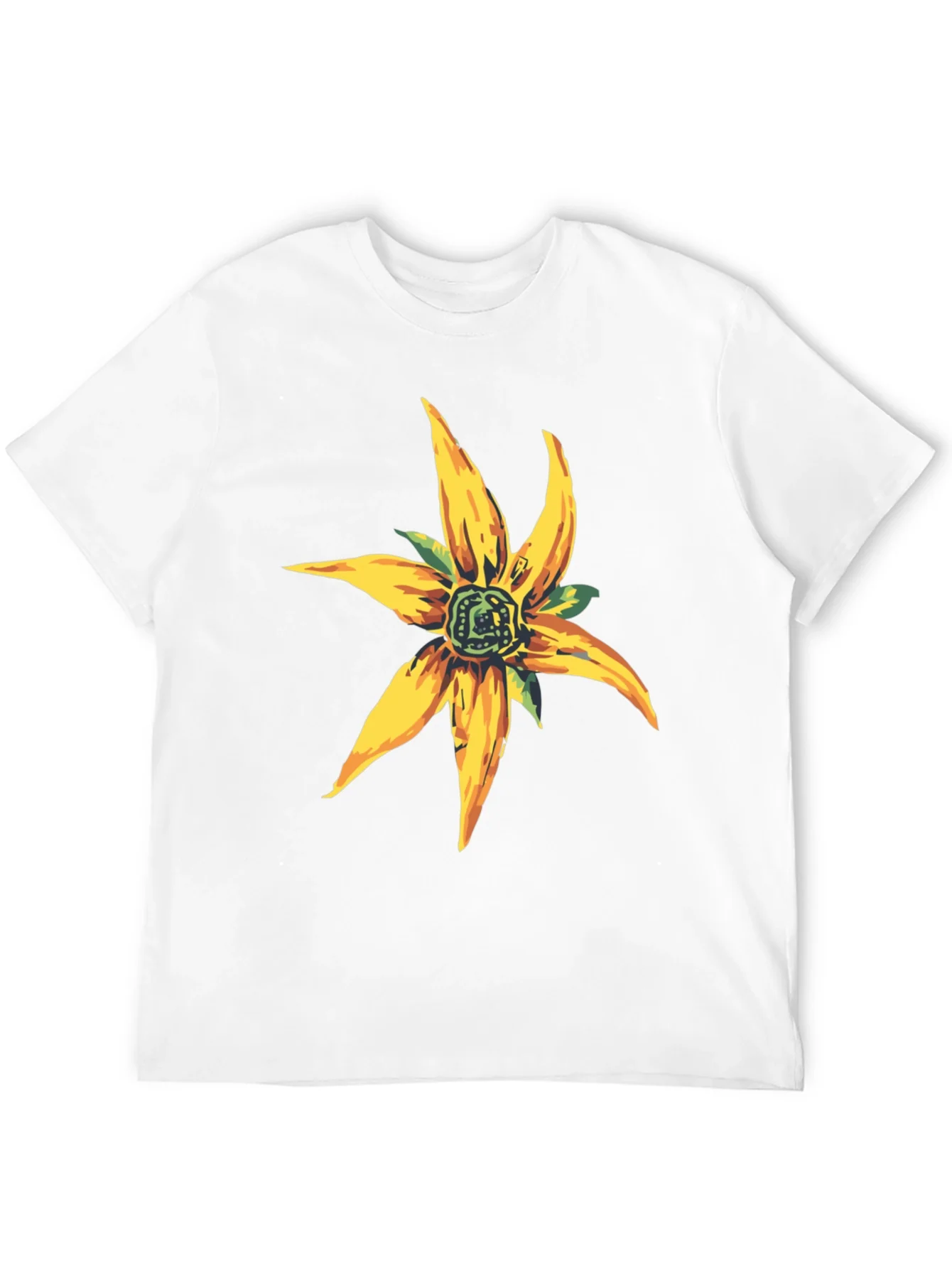 Floral Graphic Black T-Shirt - Casual Style
