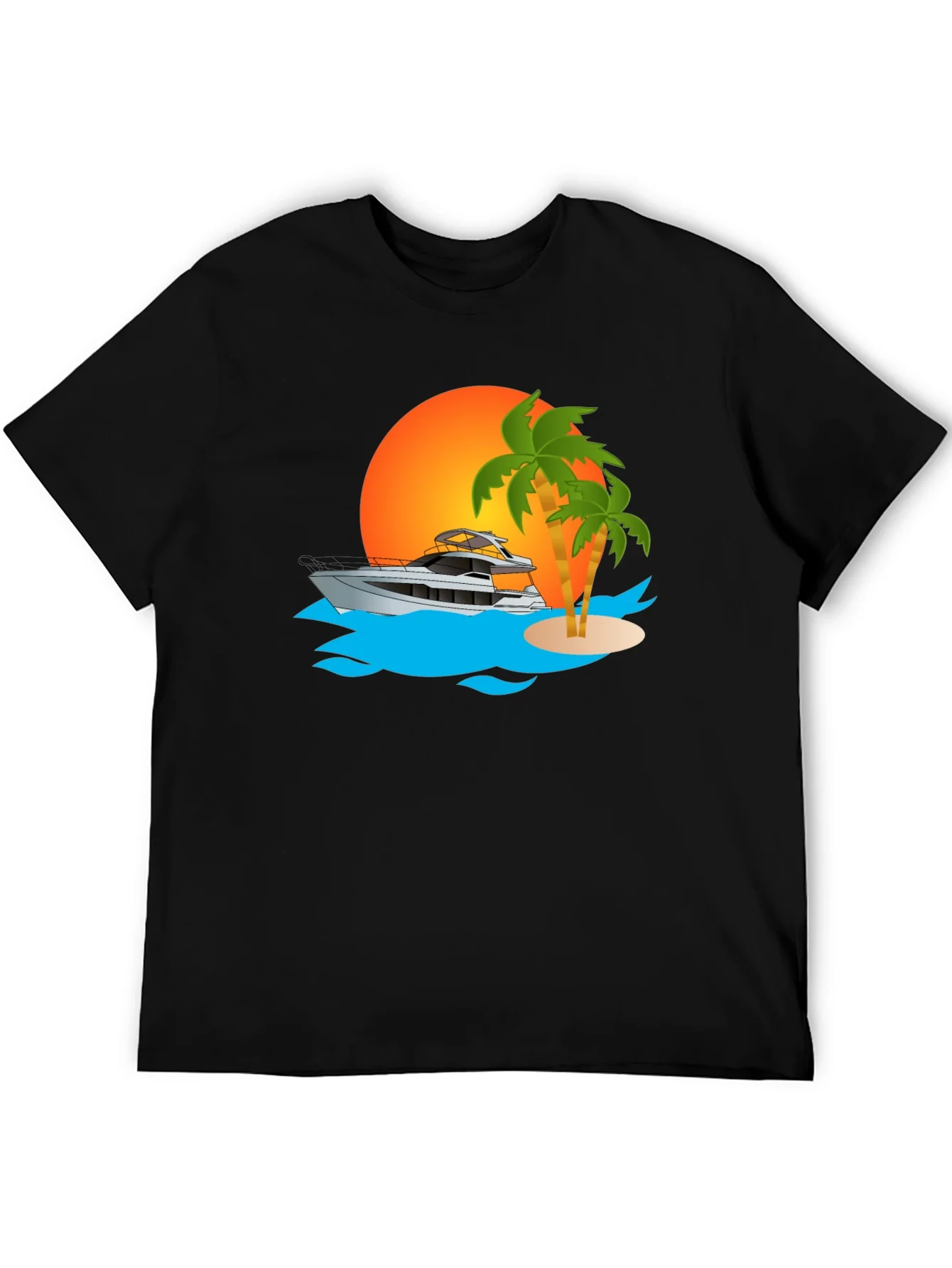 Sunset Yacht Graphic Tee