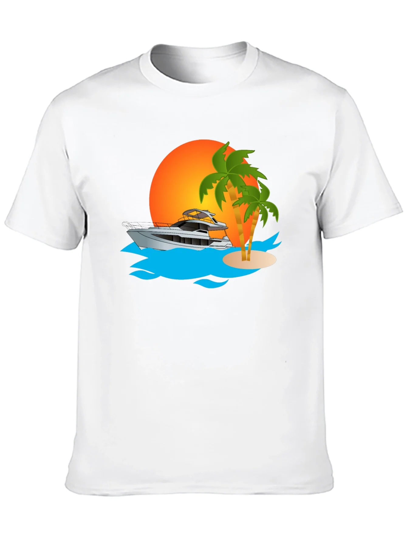 Sunset Yacht Graphic Tee