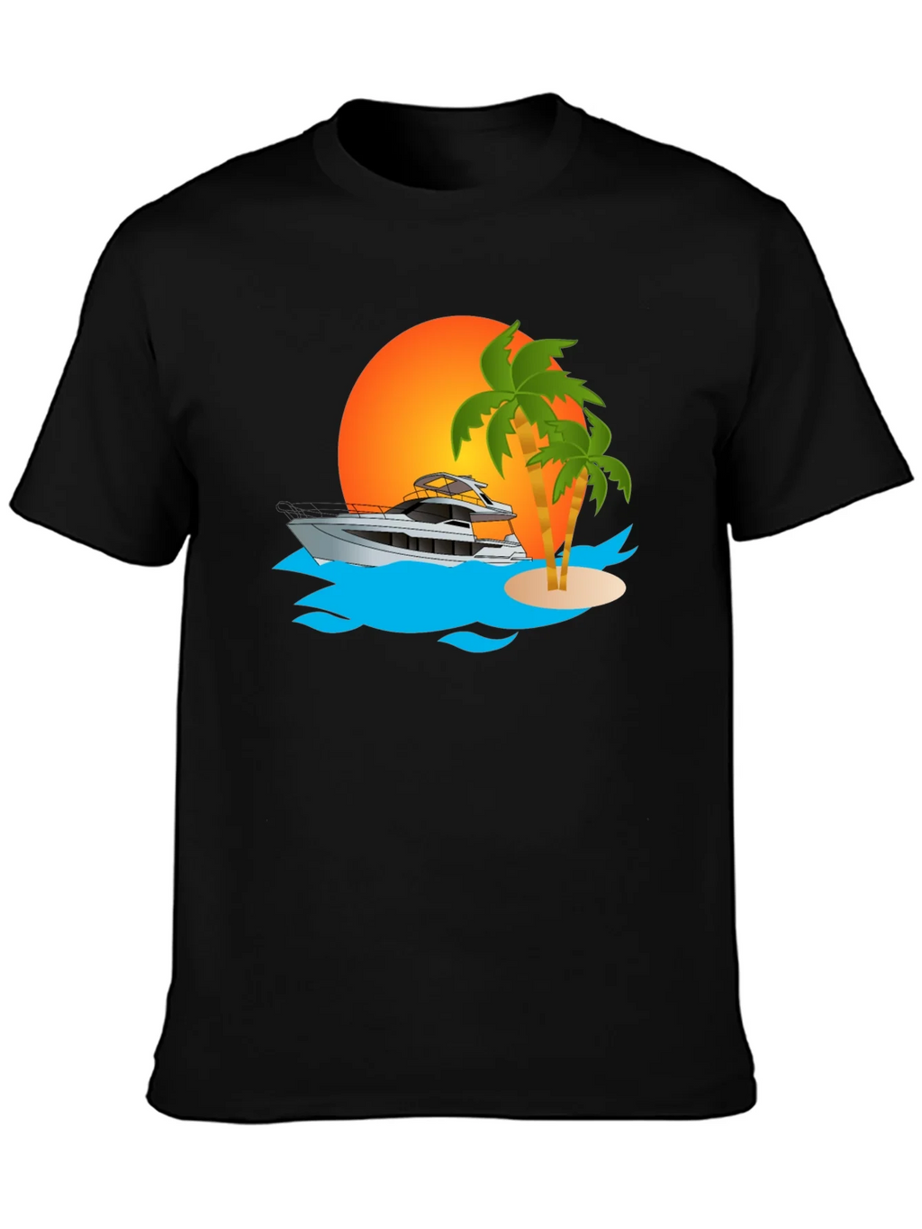 Sunset Yacht Graphic Tee