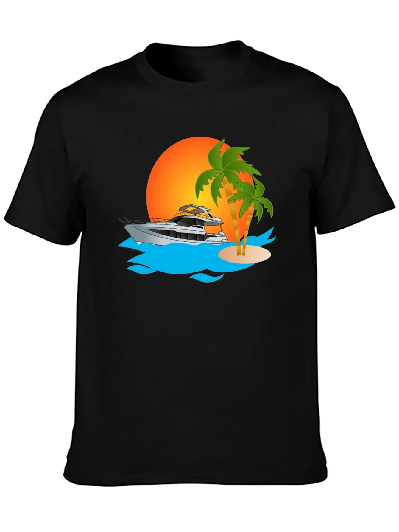 Sunset Yacht Graphic Tee