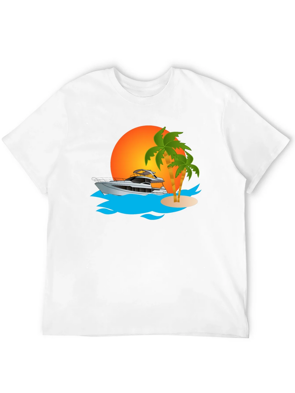 Sunset Yacht Graphic Tee