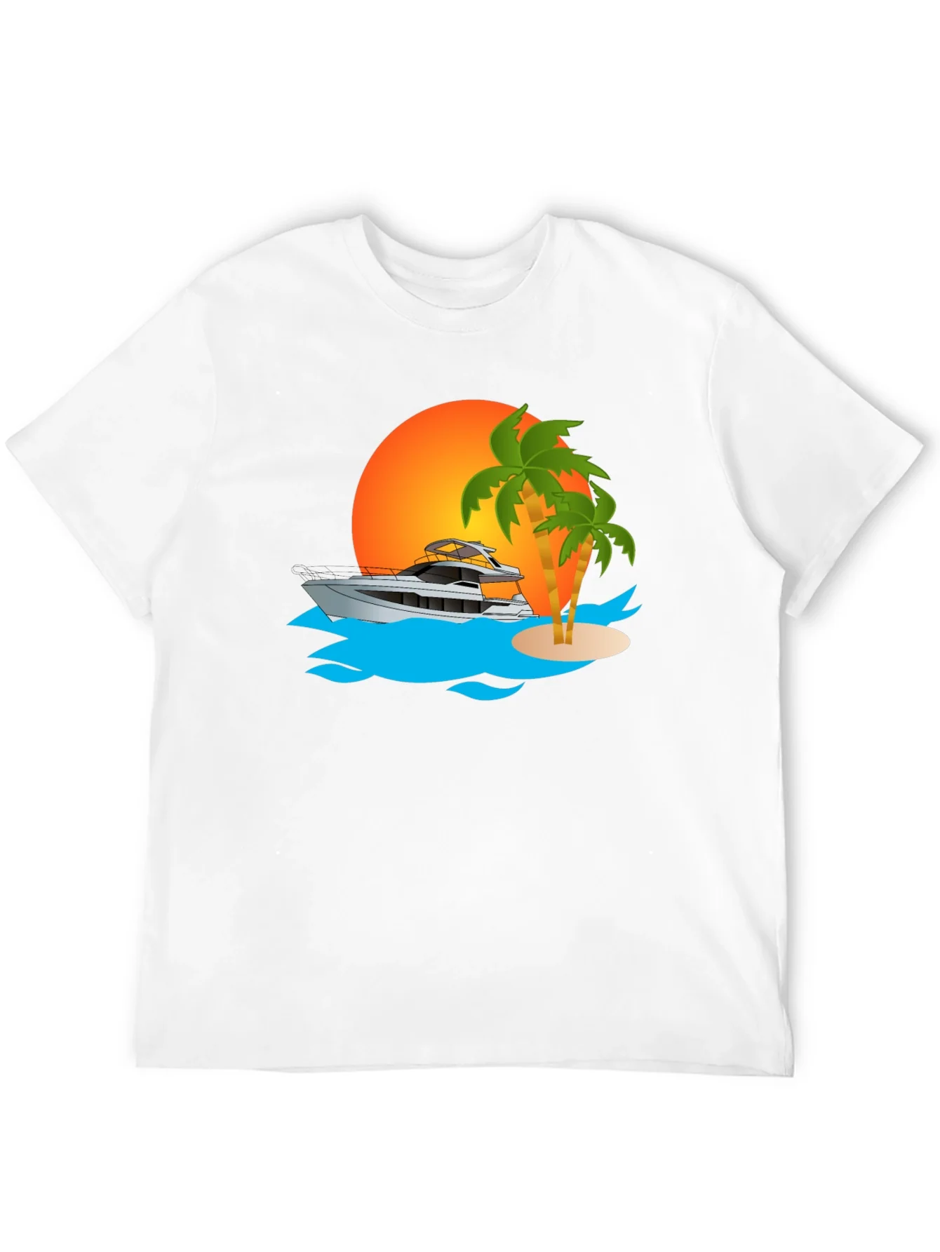 Sunset Yacht Graphic Tee