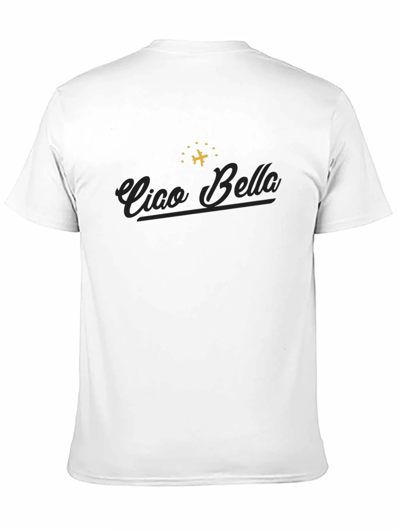 Ciao Bella Graphic Tee - Airplane Design Classic Fit