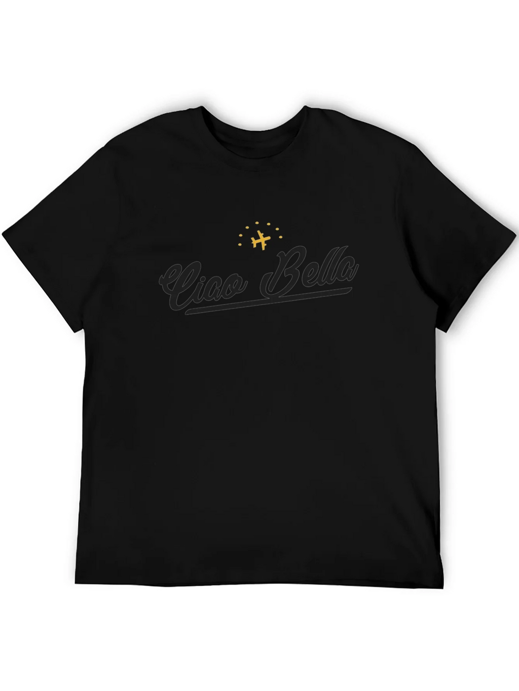 Ciao Bella Graphic Tee - Airplane Design Classic Fit