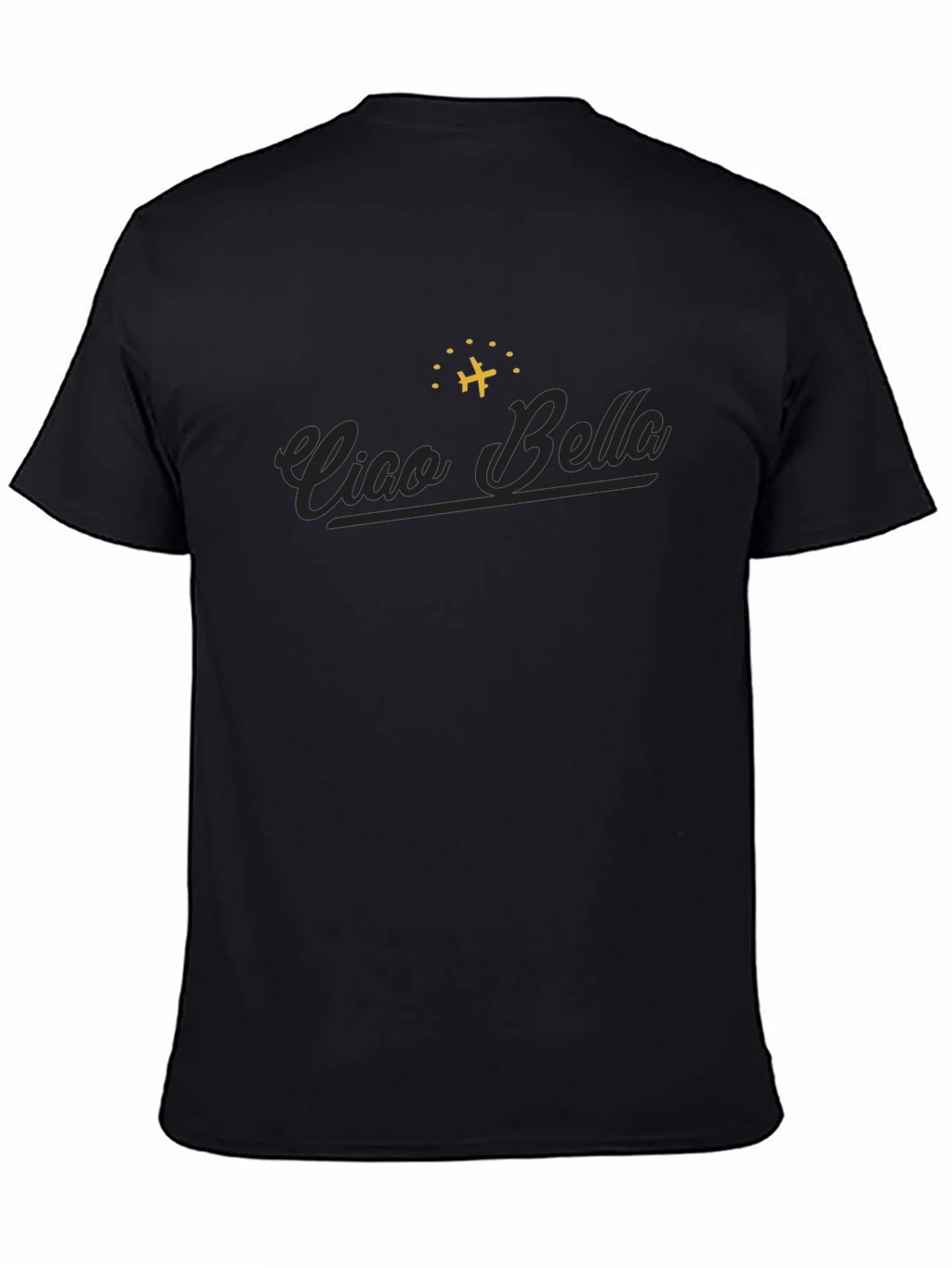 Ciao Bella Graphic Tee - Airplane Design Classic Fit