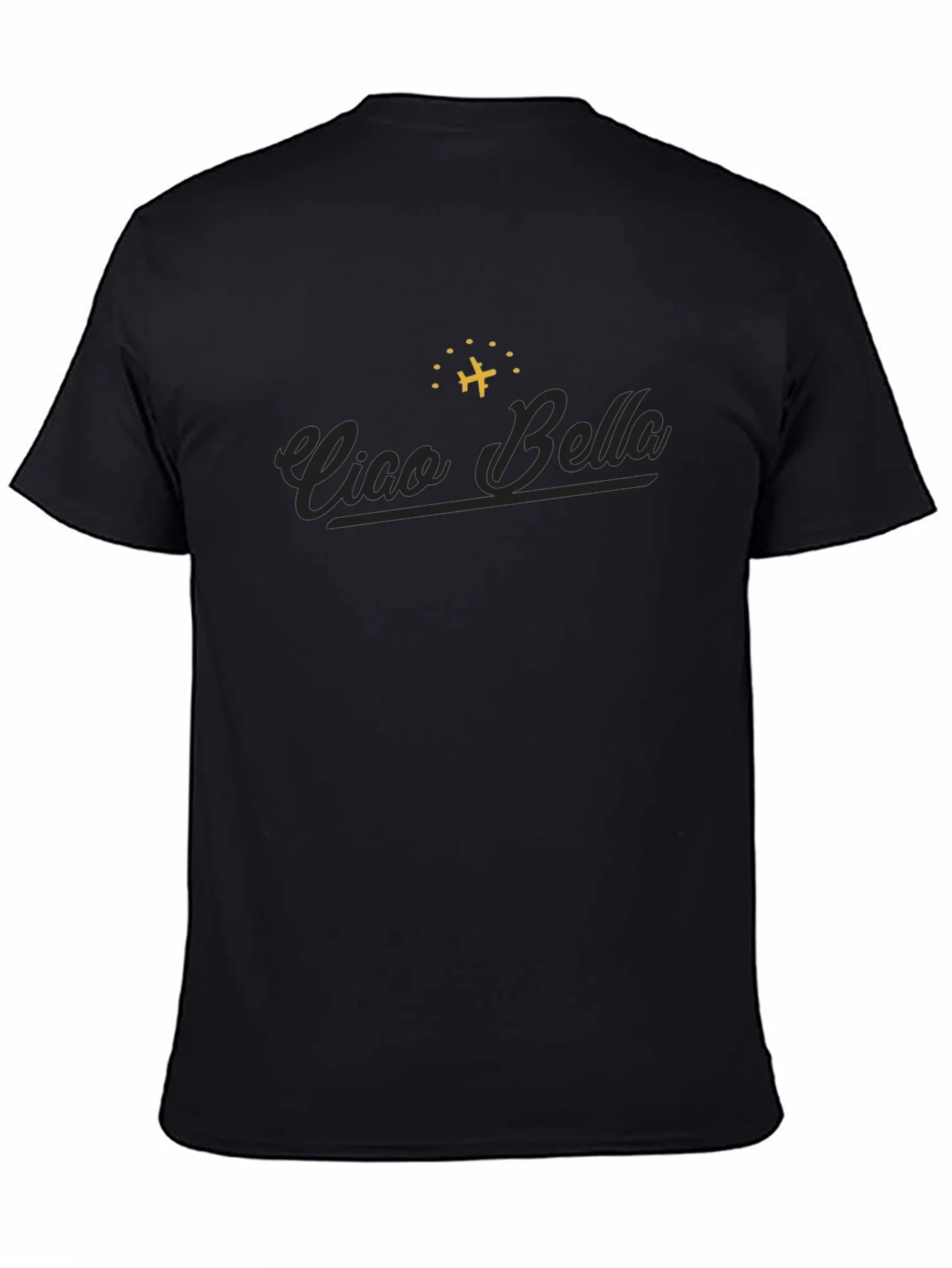 Ciao Bella Graphic Tee - Airplane Design Classic Fit