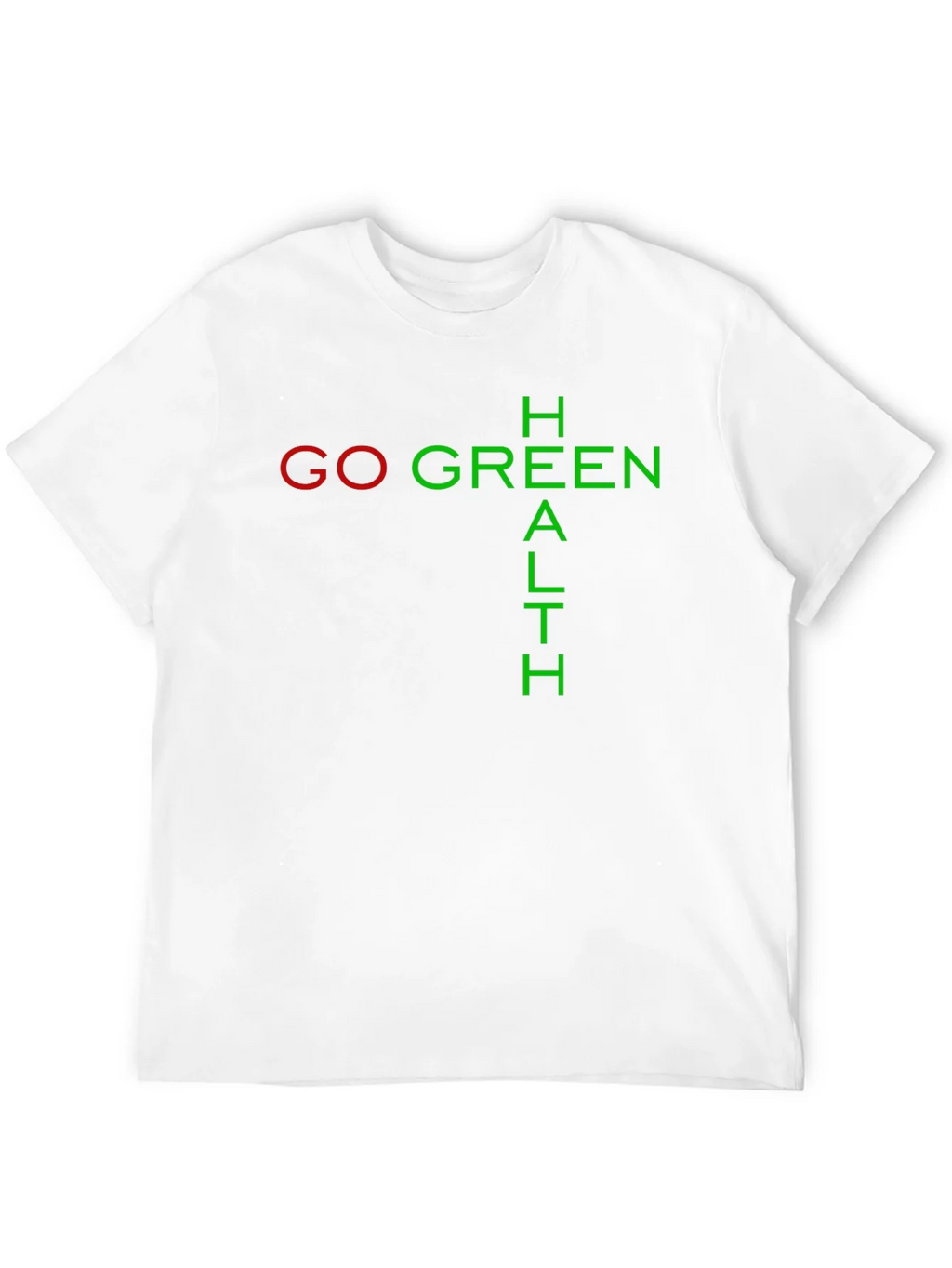 Go Green Health Black Graphic Tee