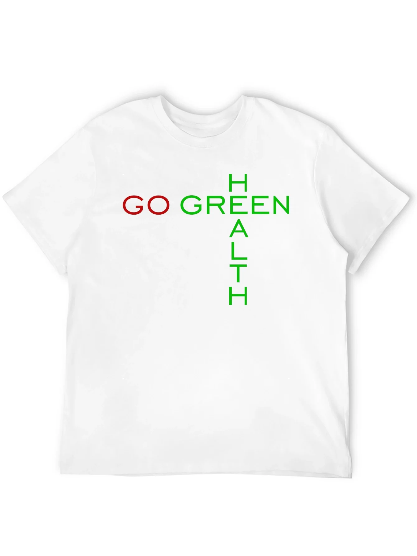 Go Green Health Black Graphic Tee