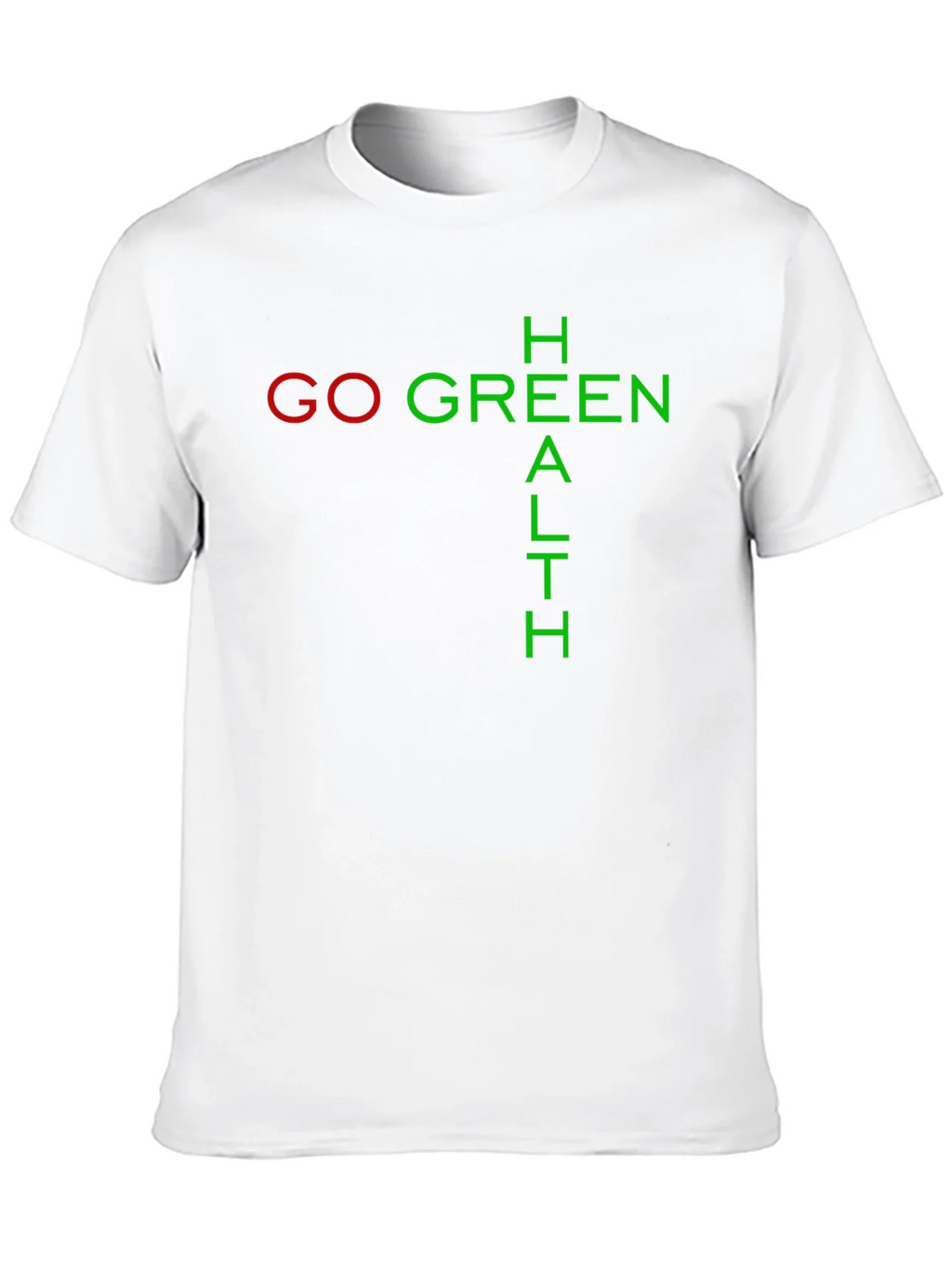 Go Green Health Black Graphic Tee