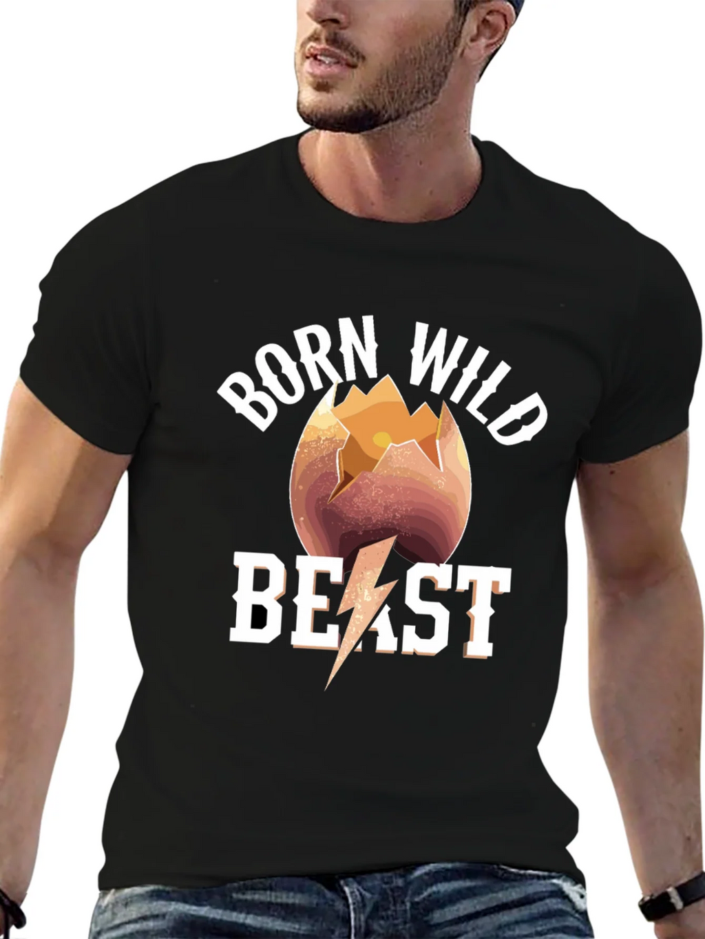 Born Wild Beast T-Shirt - Graphic Tee