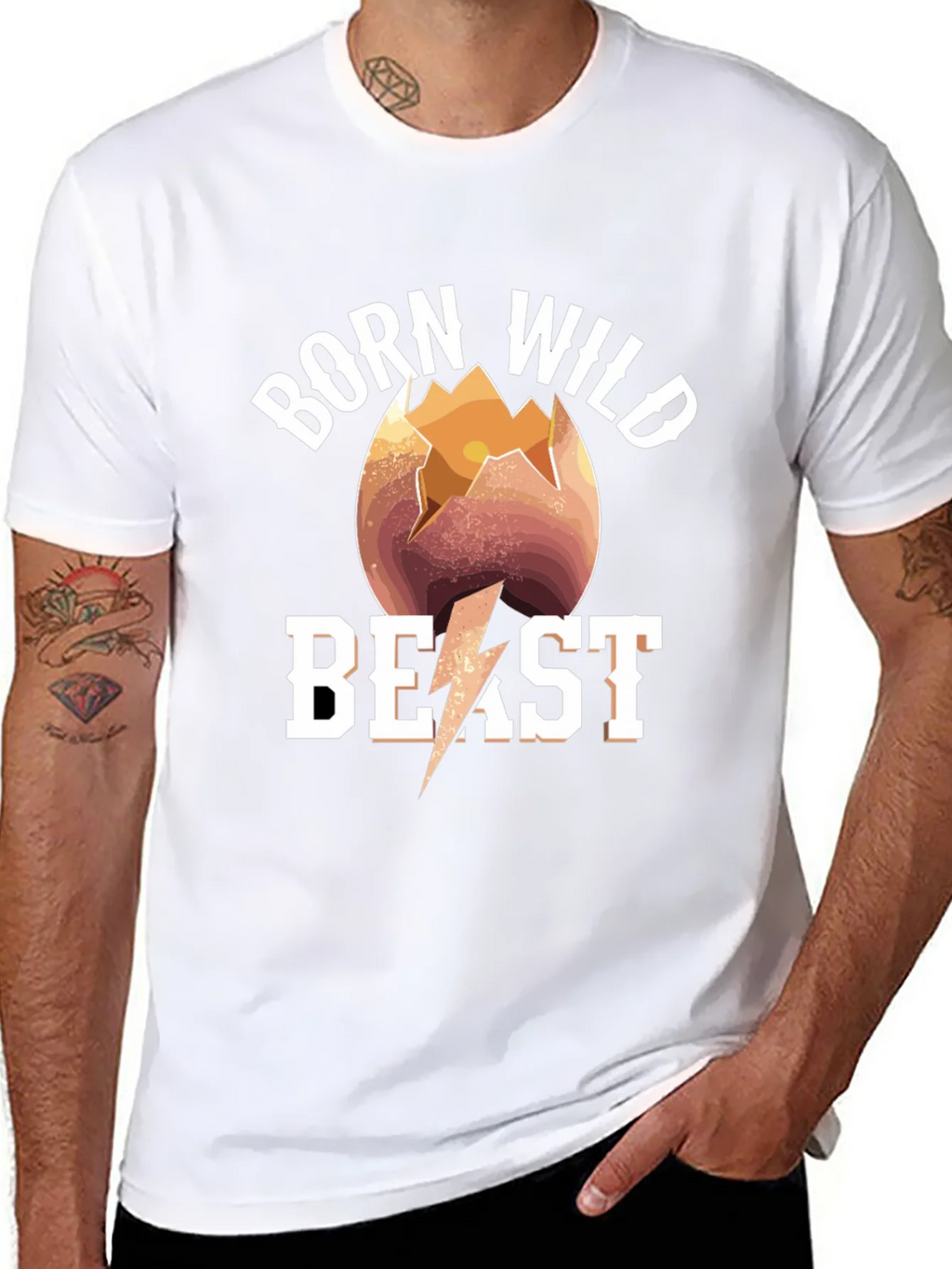 Born Wild Beast T-Shirt - Graphic Tee
