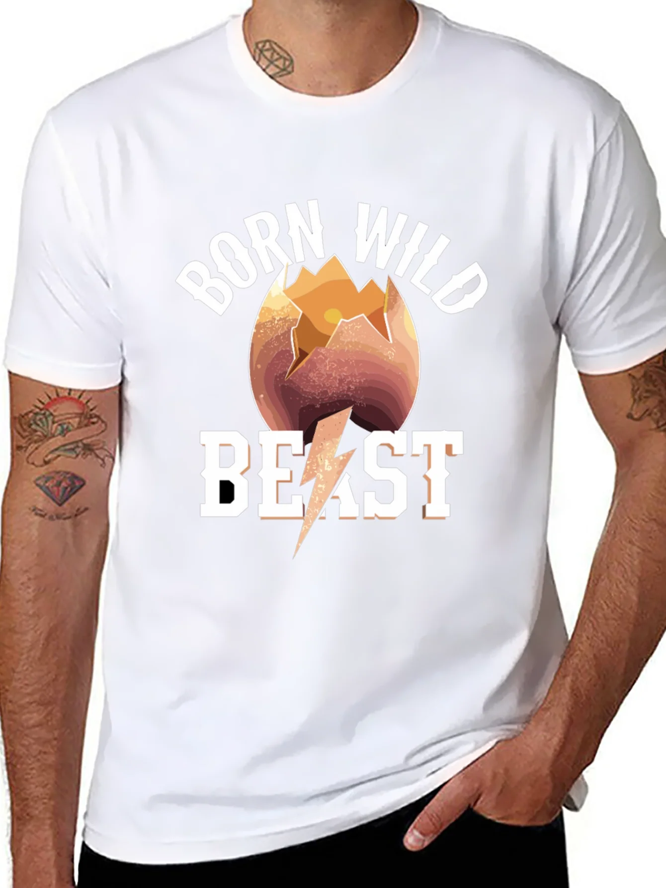 Born Wild Beast T-Shirt - Graphic Tee