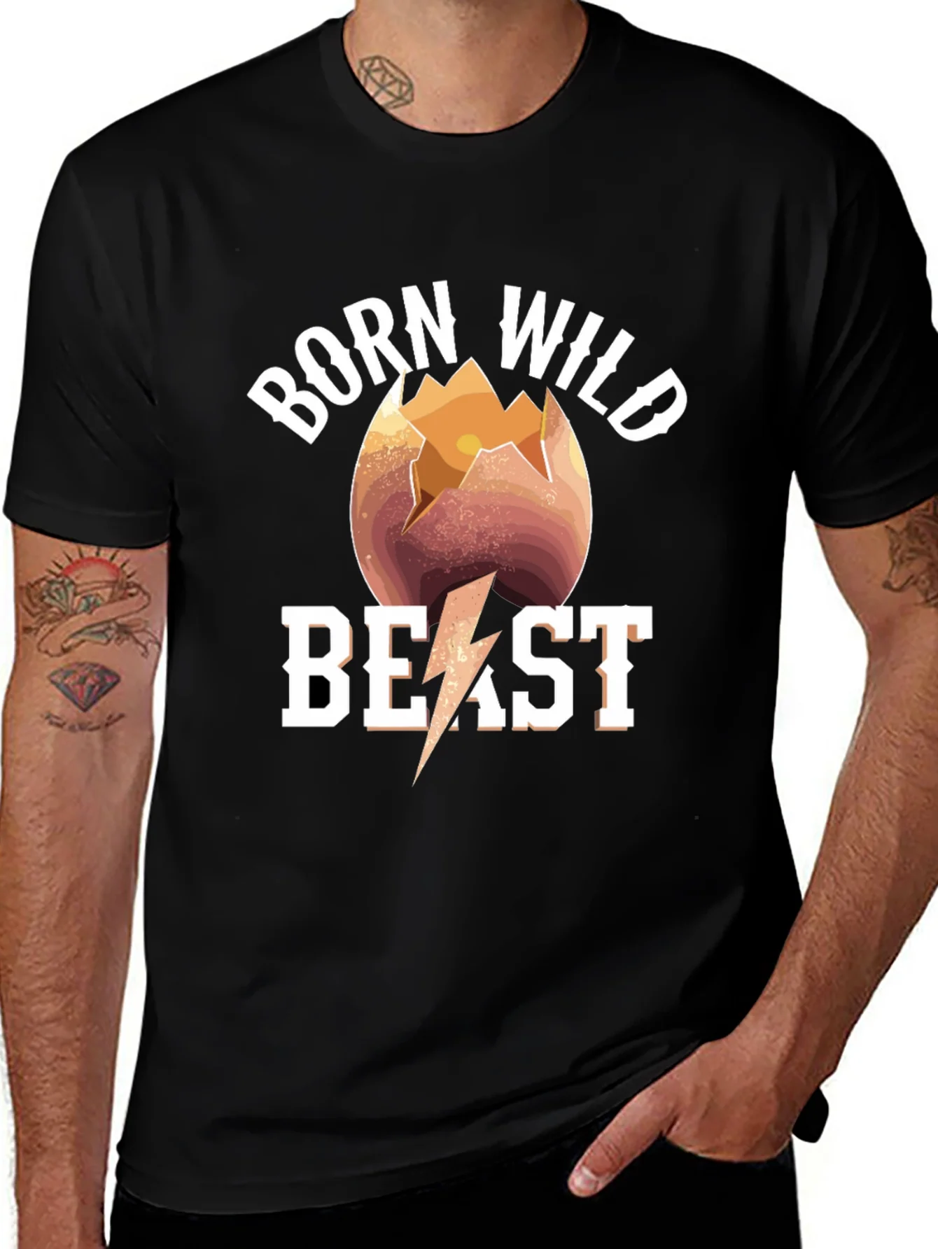 Born Wild Beast T-Shirt - Graphic Tee