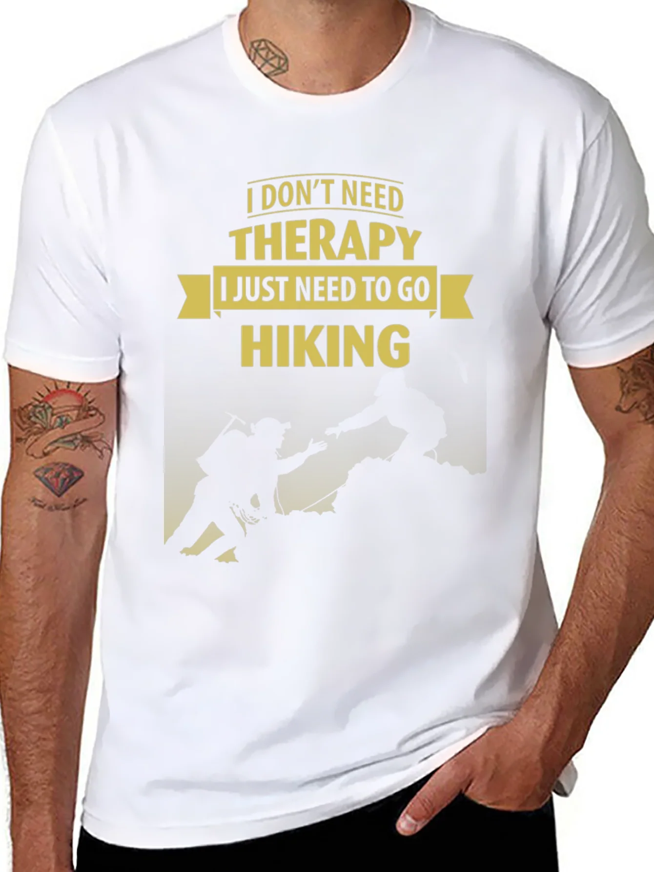 Hiking Therapy Graphic Tee - Mens