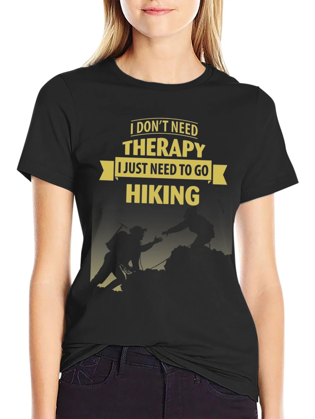 Hiking Therapy Graphic Tee - Mens