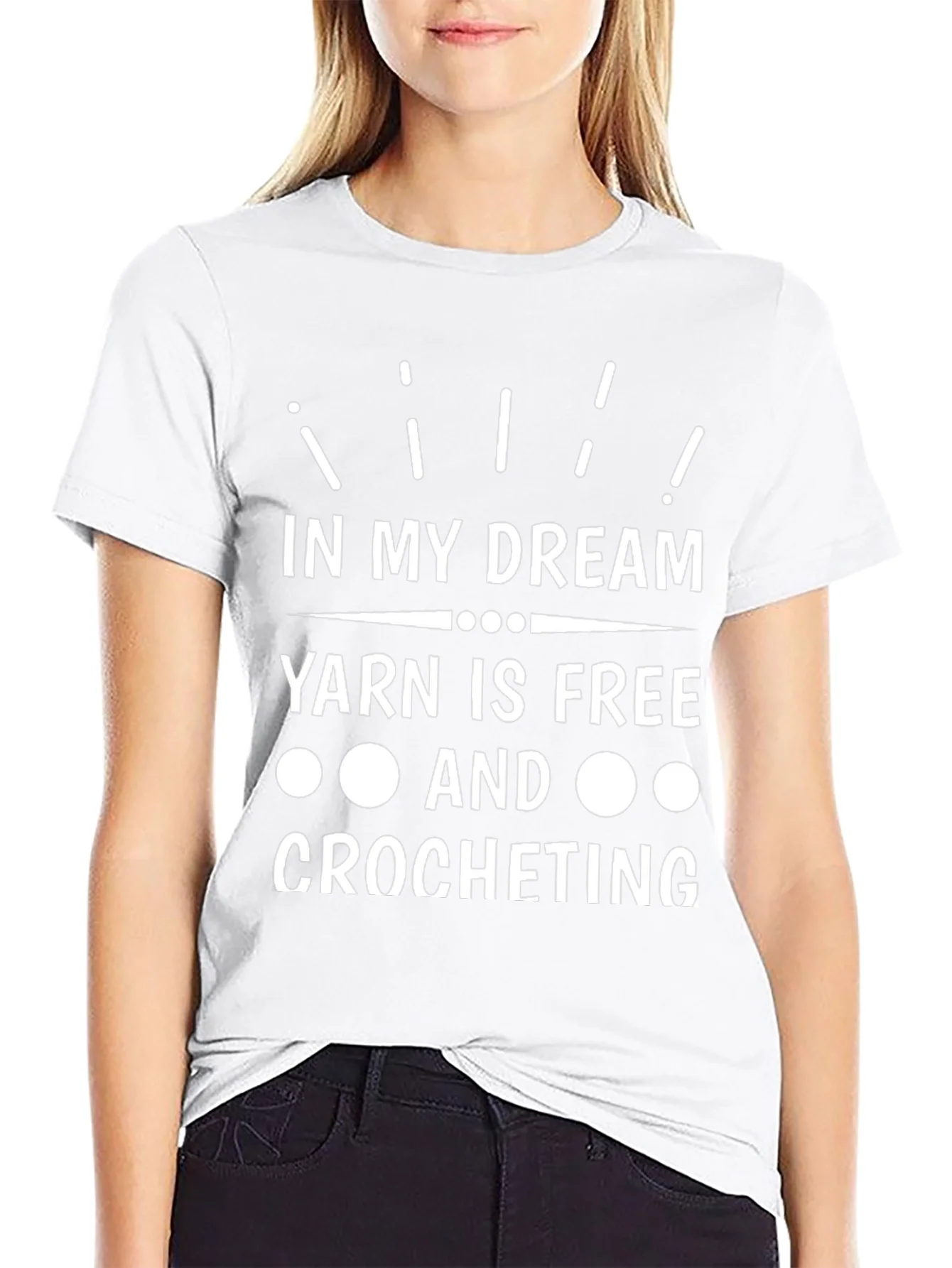 Yarn is Free Crochet T-Shirt - Dreamers Tee