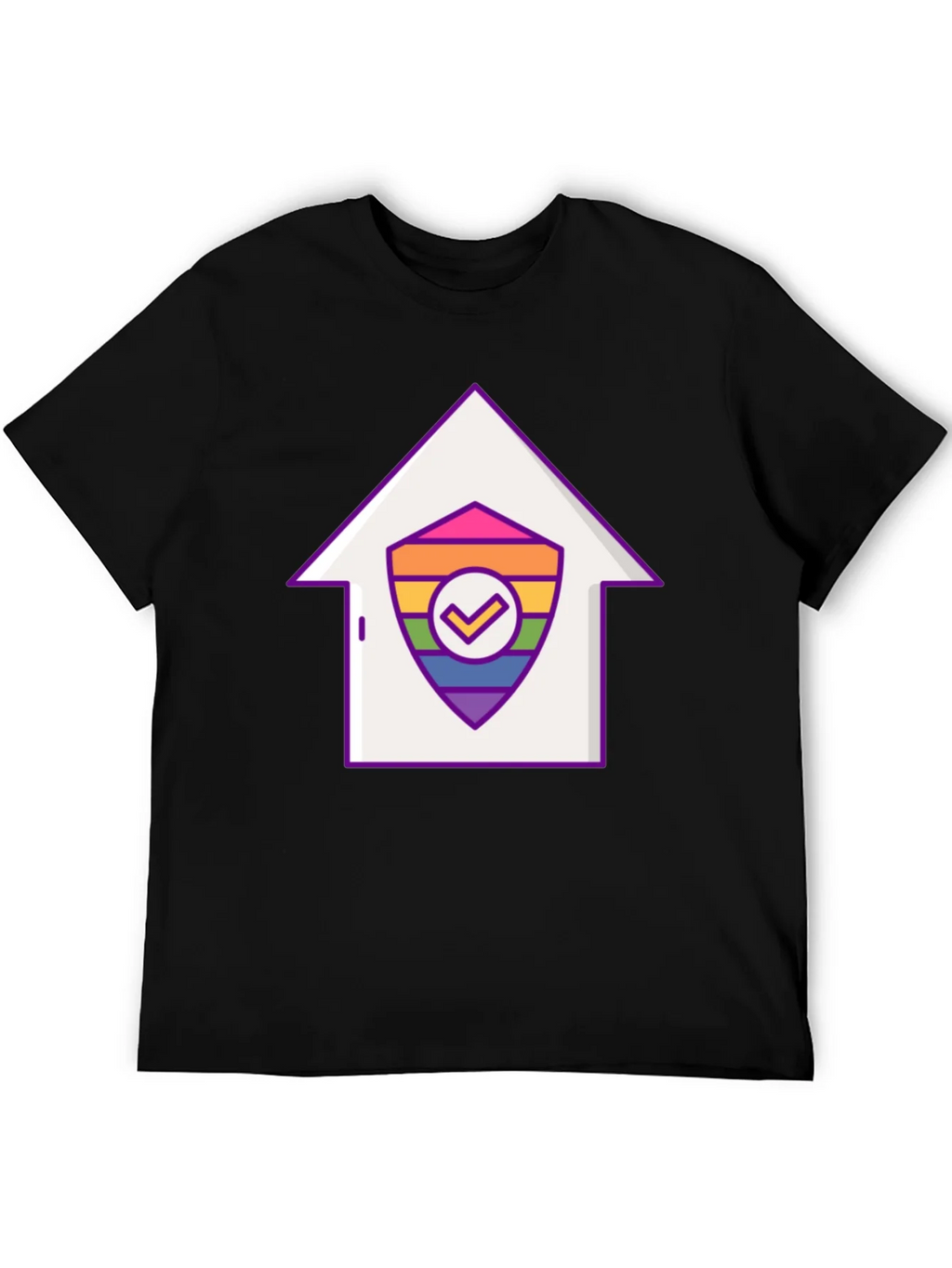 Pride House Shield Tee - LGBTQ+ Support
