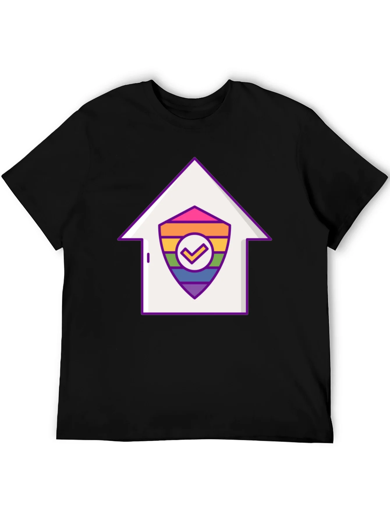 Pride House Shield Tee - LGBTQ+ Support