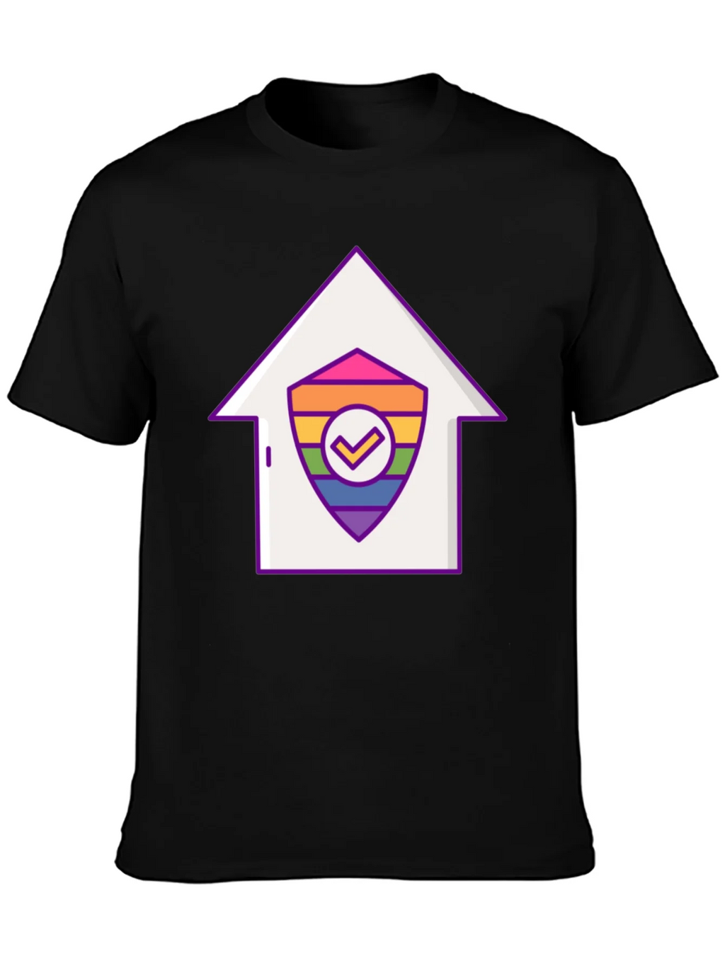 Pride House Shield Tee - LGBTQ+ Support