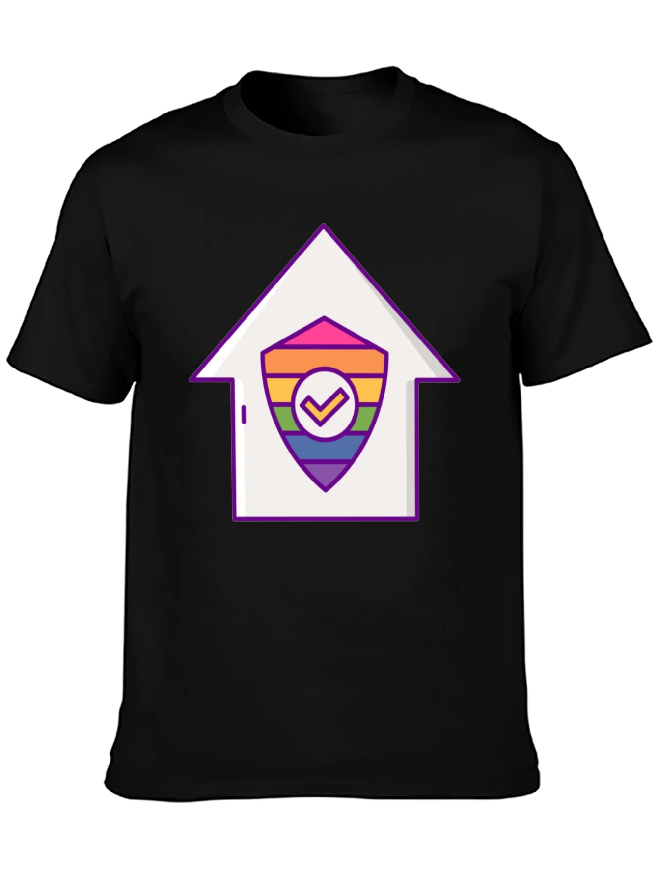 Pride House Shield Tee - LGBTQ+ Support
