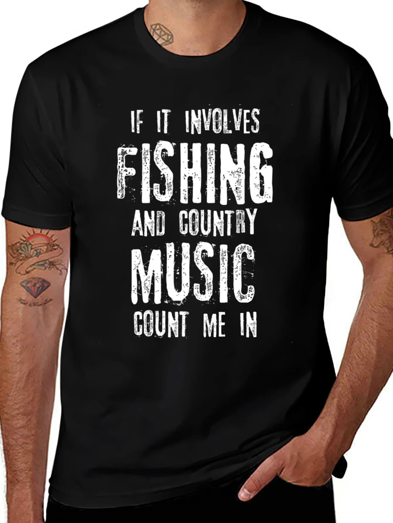 Fishing & Country Music T-Shirt