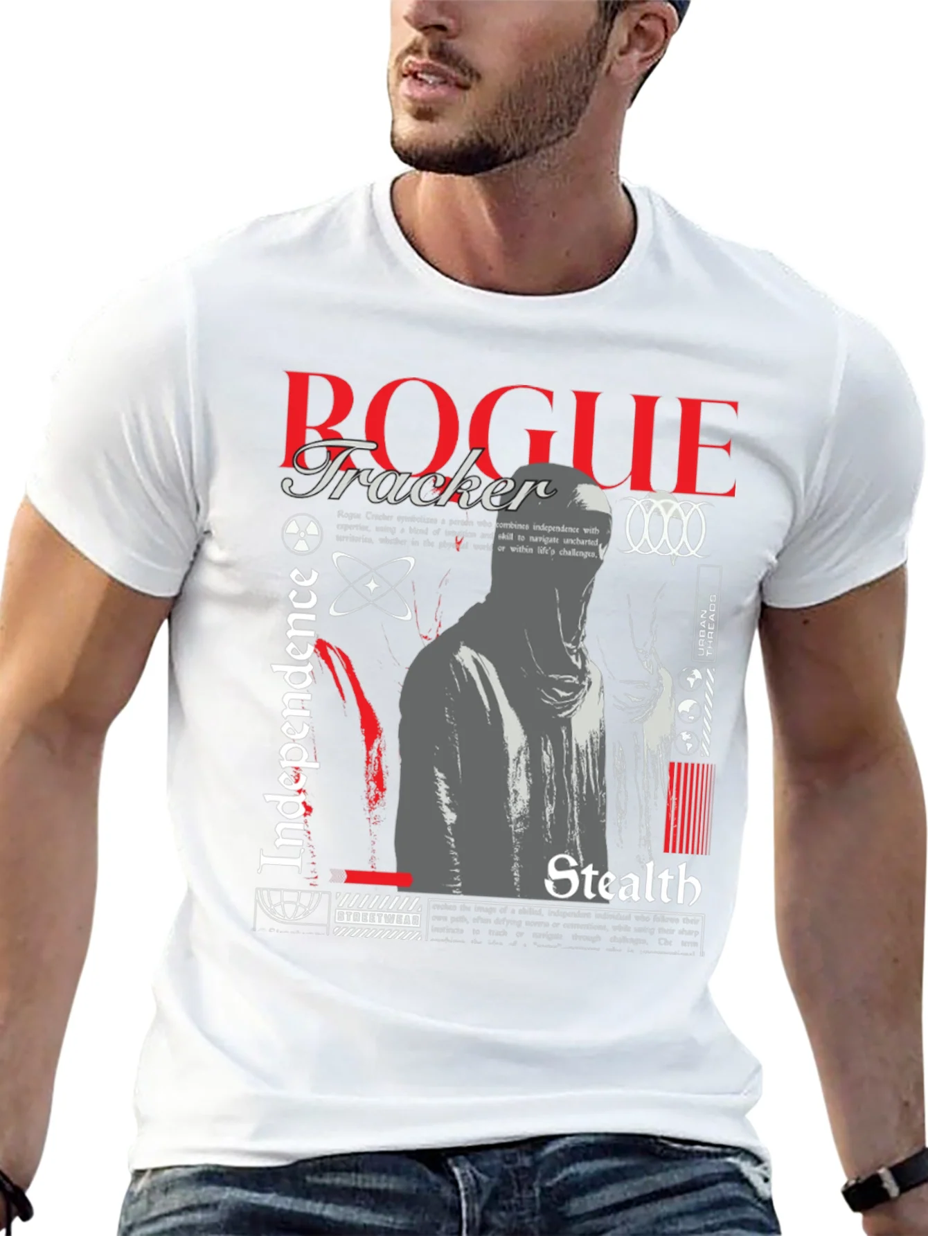 Rogue Tracker Graphic Print Tee - Urban Style