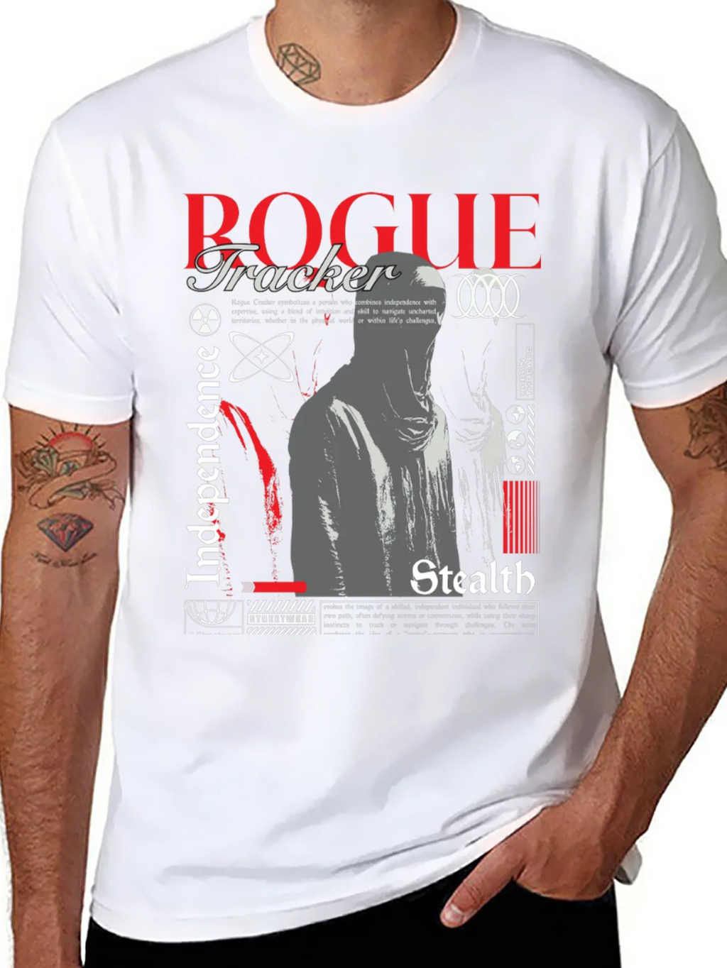 Rogue Tracker Graphic Print Tee - Urban Style