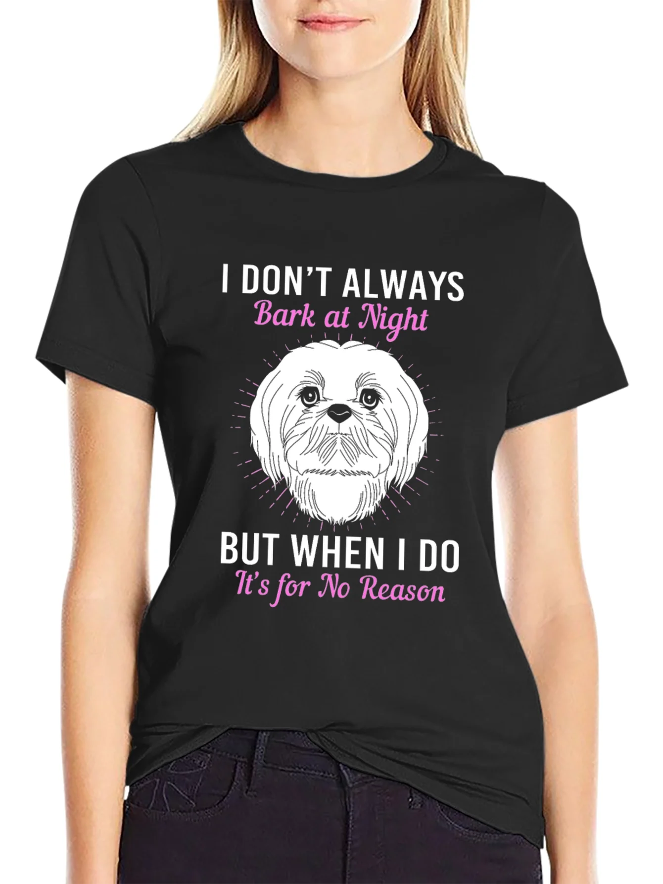 Dog Lover T-Shirt - I Dont Always Bark At Night