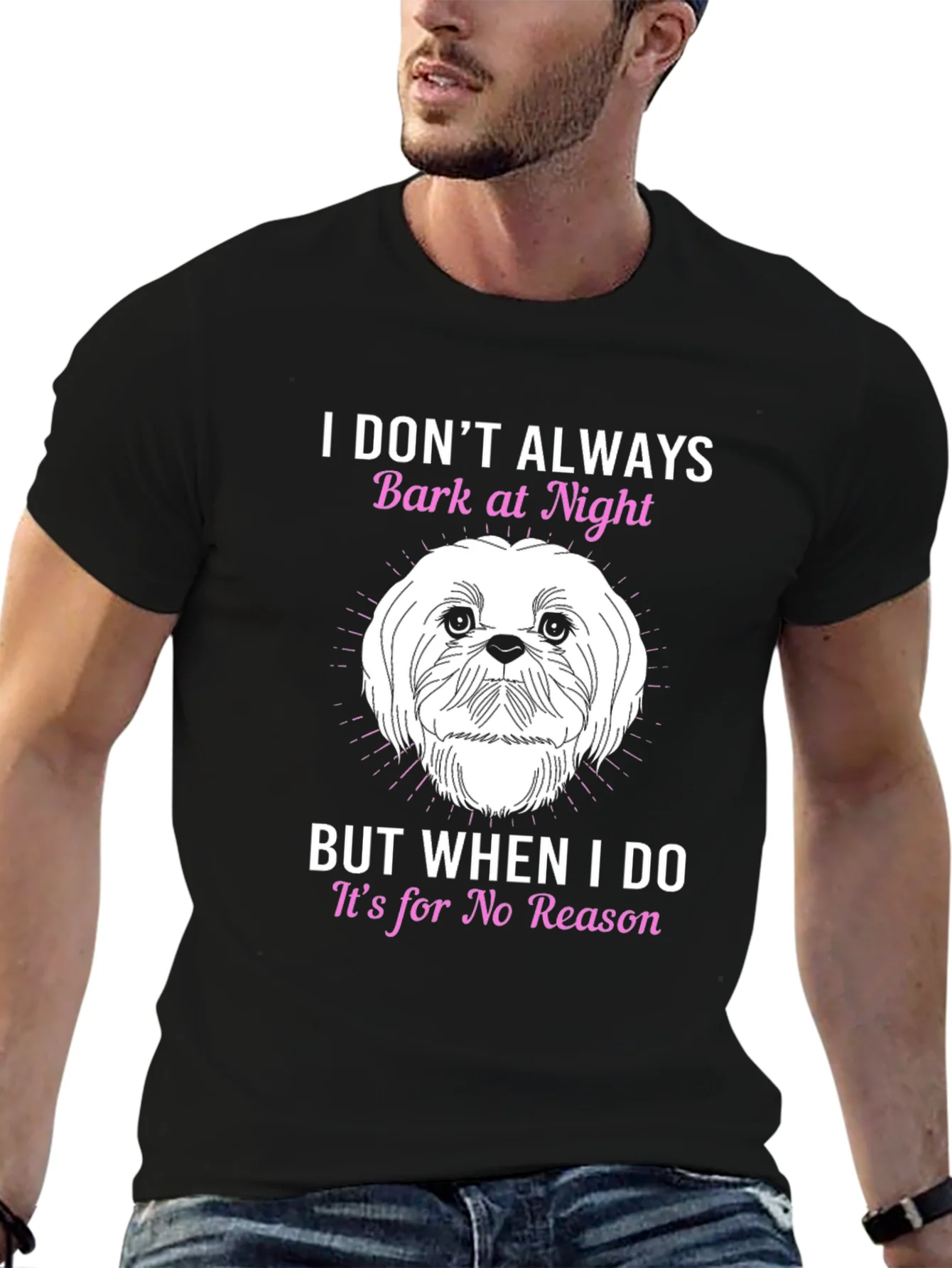 Dog Lover T-Shirt - I Dont Always Bark At Night