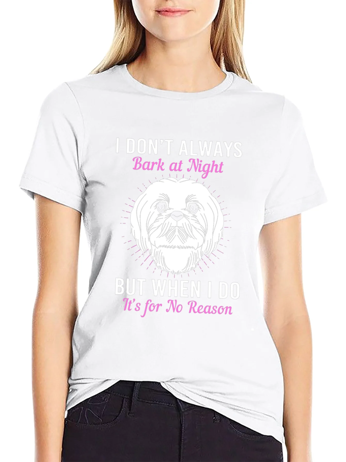 Dog Lover T-Shirt - I Dont Always Bark At Night