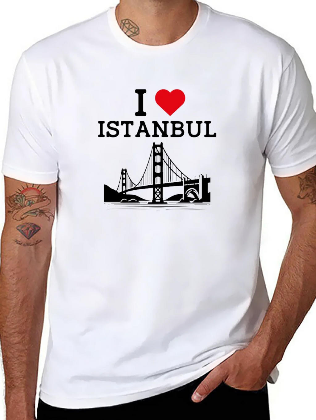 I Love Istanbul Black T-Shirt