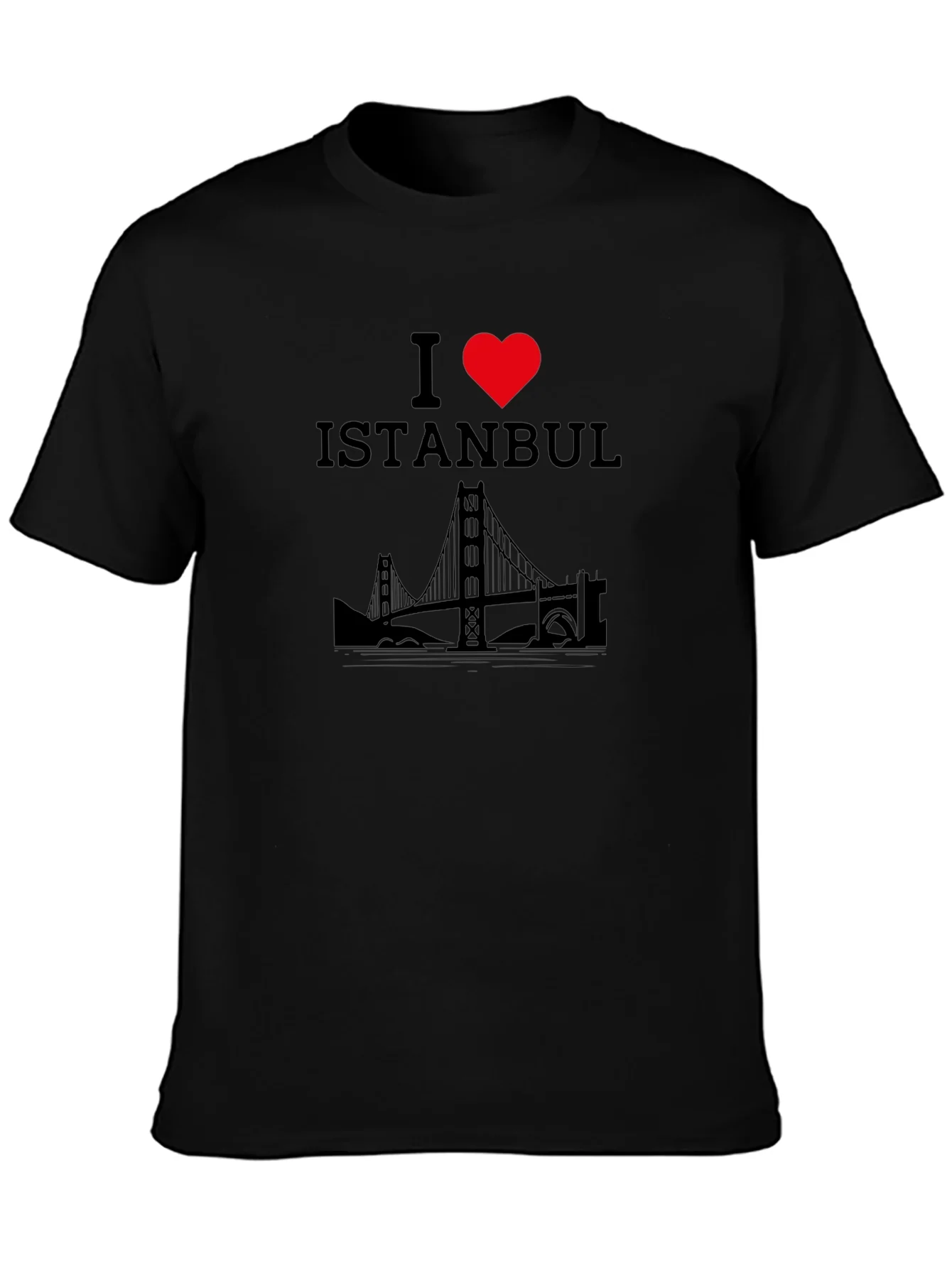 I Love Istanbul Black T-Shirt