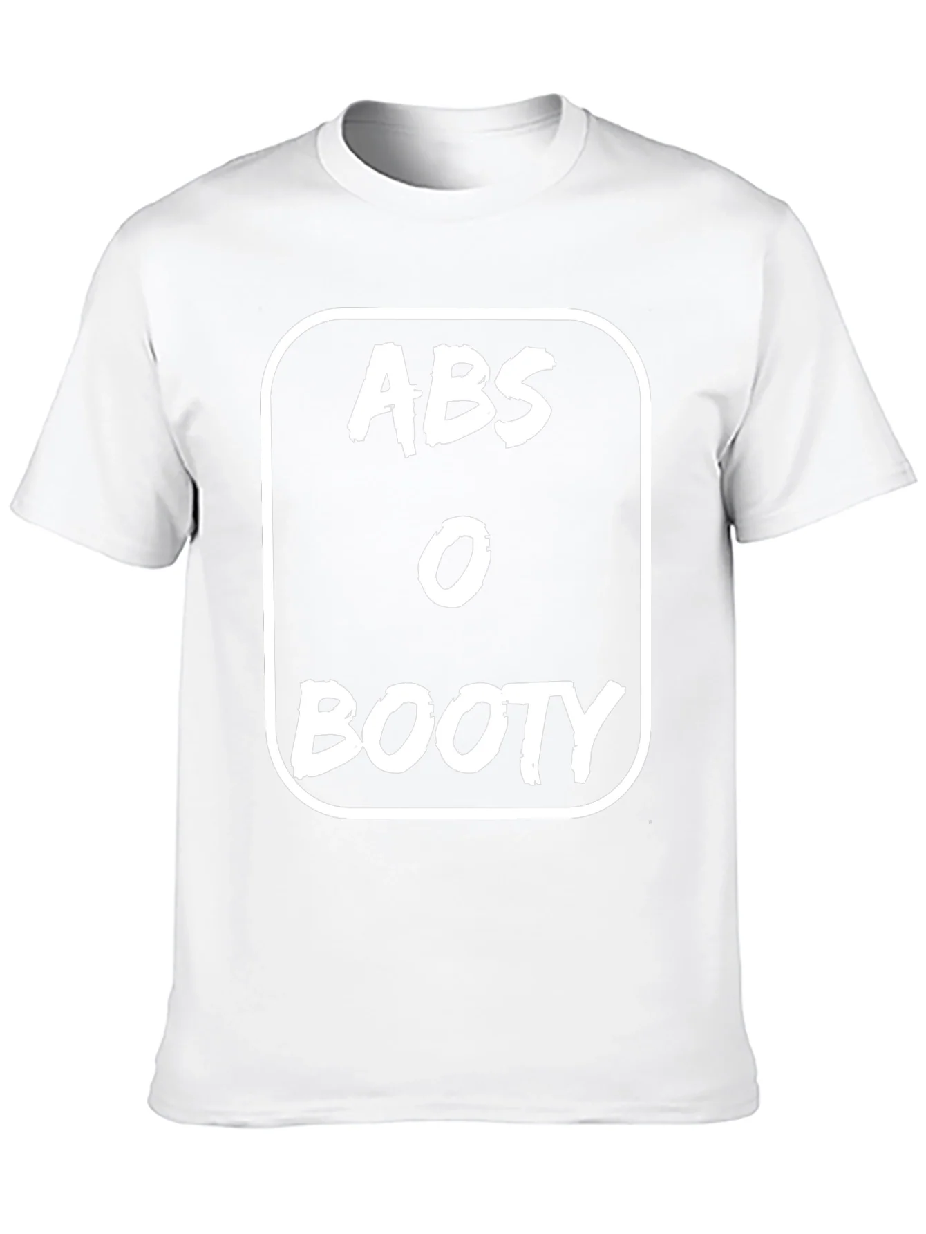 Abs or Booty Graphic Tee - Black Cotton T-Shirt