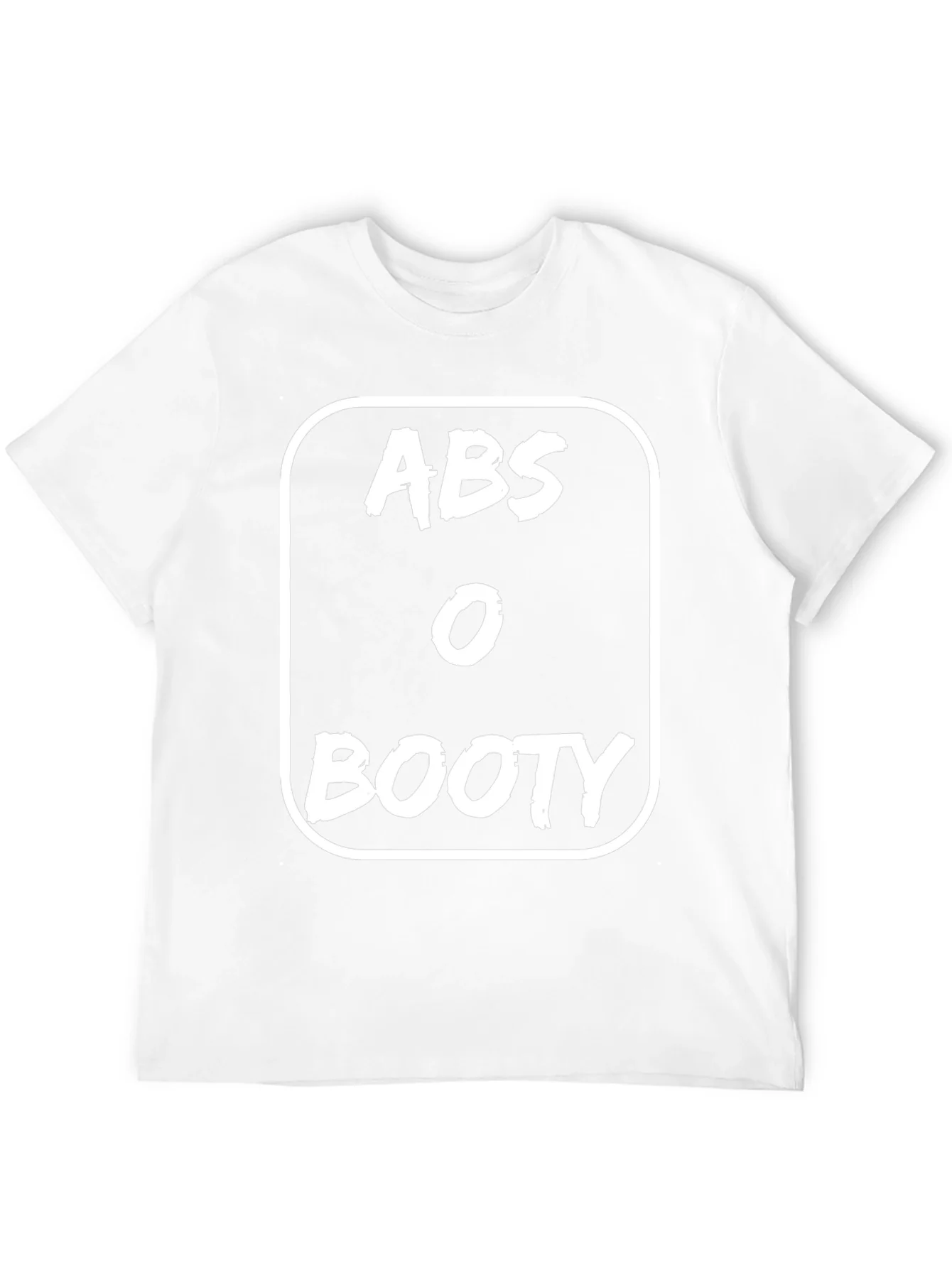 Abs or Booty Graphic Tee - Black Cotton T-Shirt