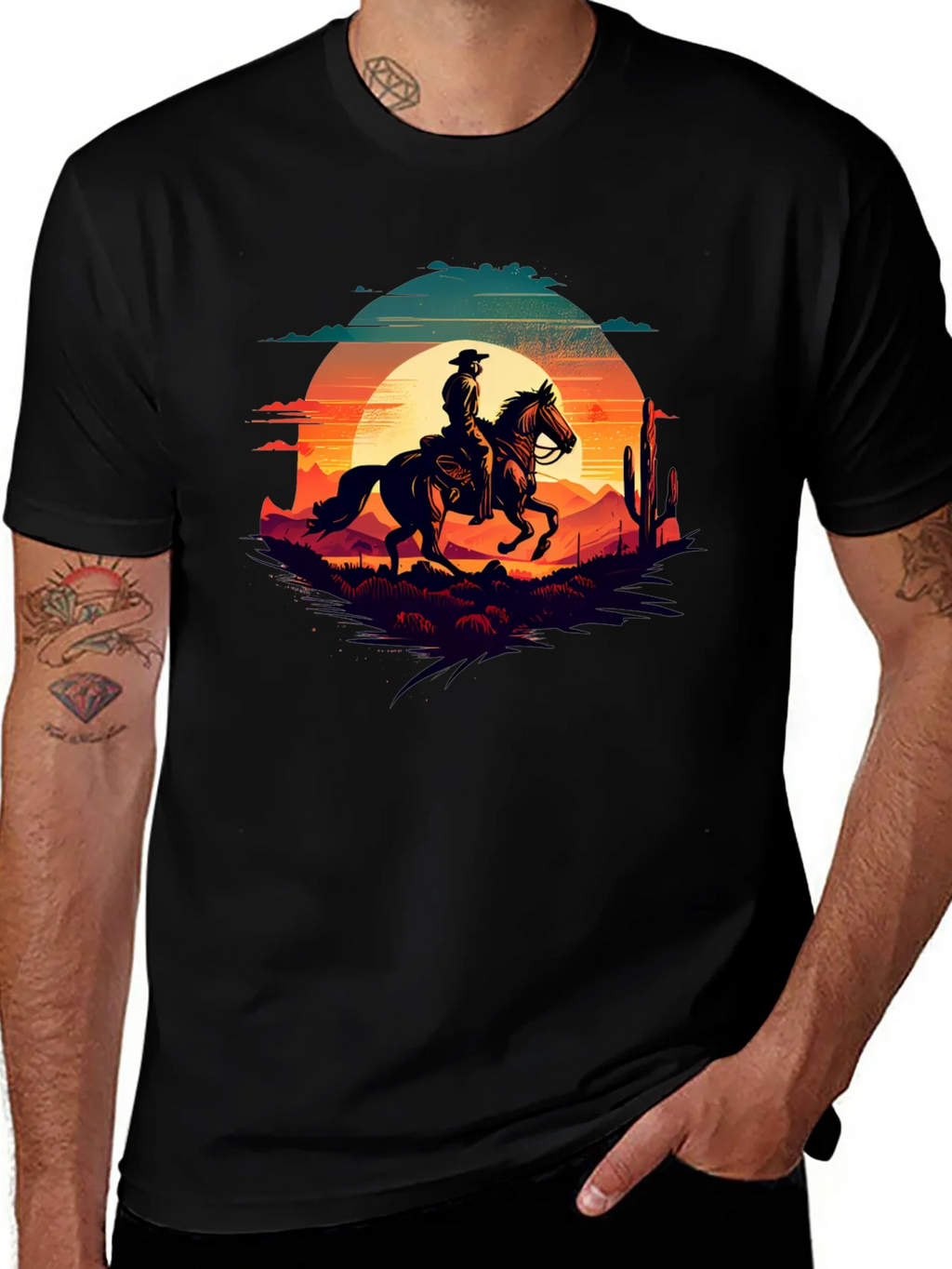 Cowboy Sunset Graphic Tee
