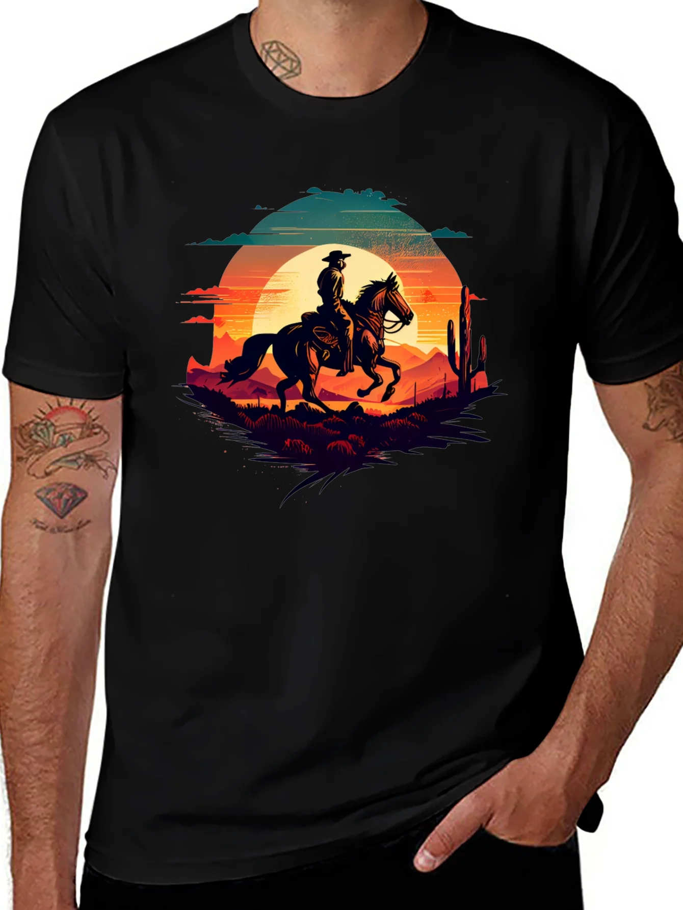 Cowboy Sunset Graphic Tee
