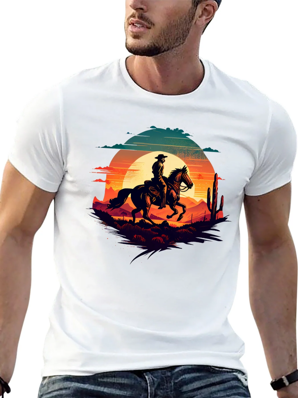Cowboy Sunset Graphic Tee